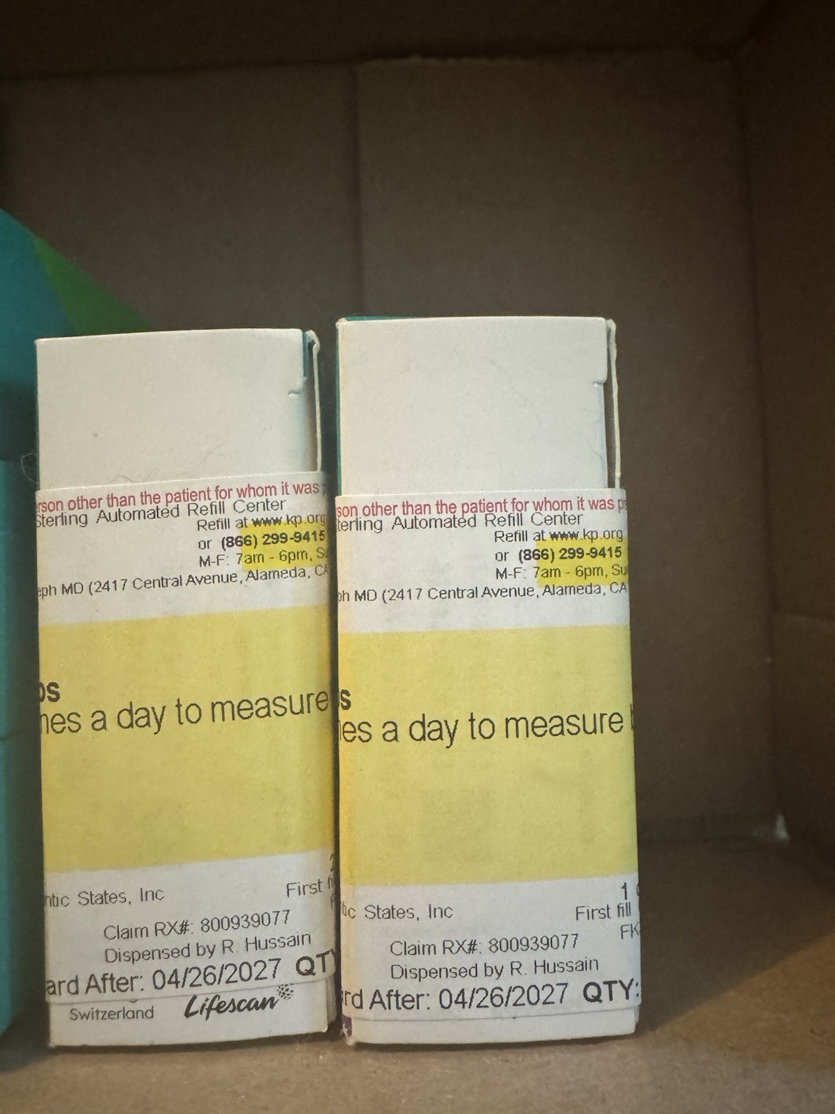 Verio Test Strips 500 One Touch