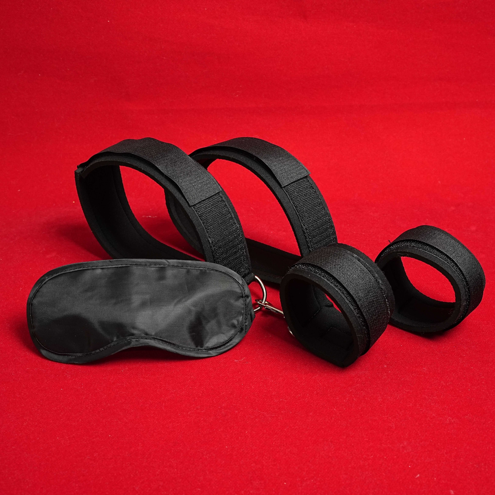 Bed Restraint Bondage Set Harness Handcuffs Ankle Wrist Cuffs Adult Couples BDSM