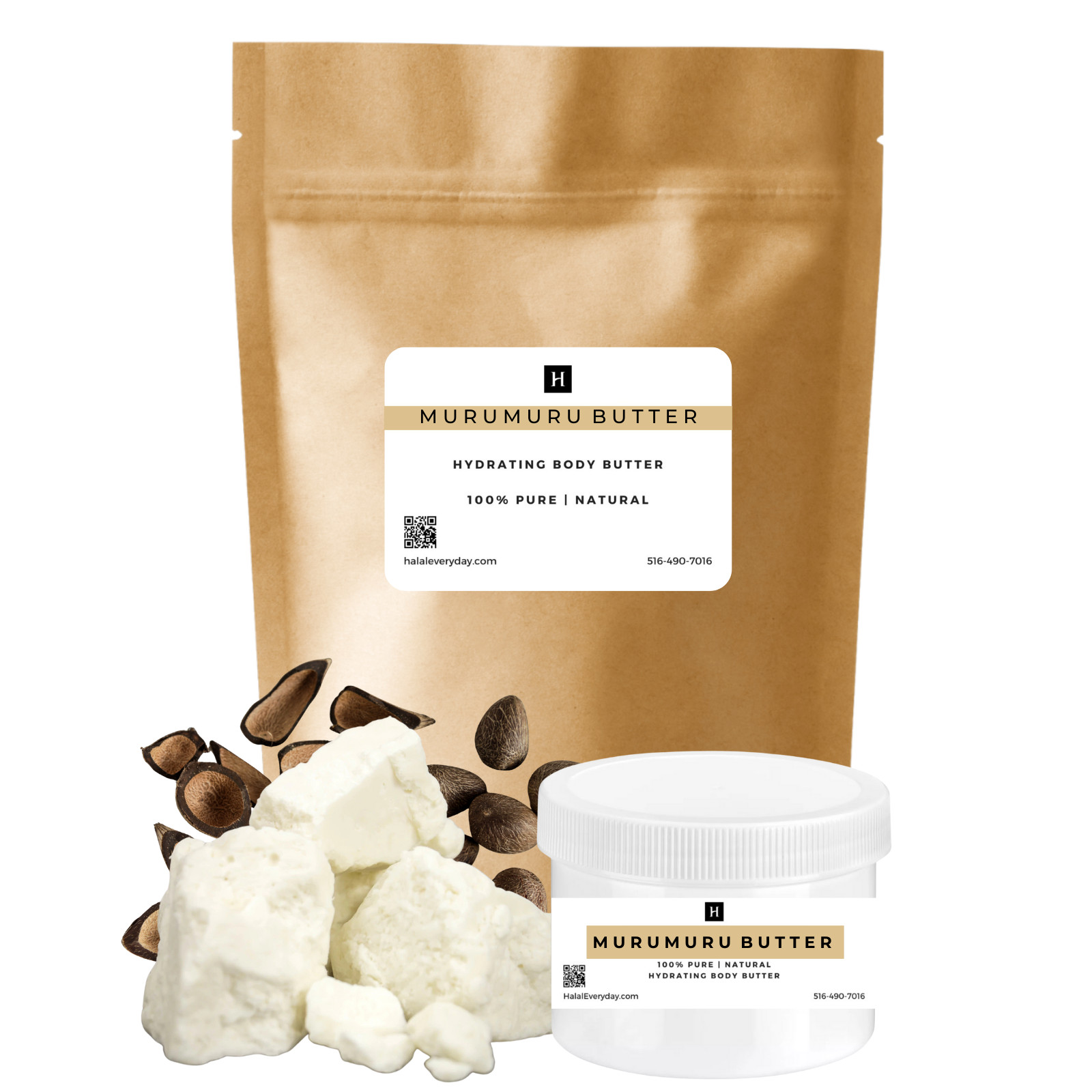 Raw Organic Butter 100% Pure Natural Cold Pressed Fresh Skin Face Hair Body DIY