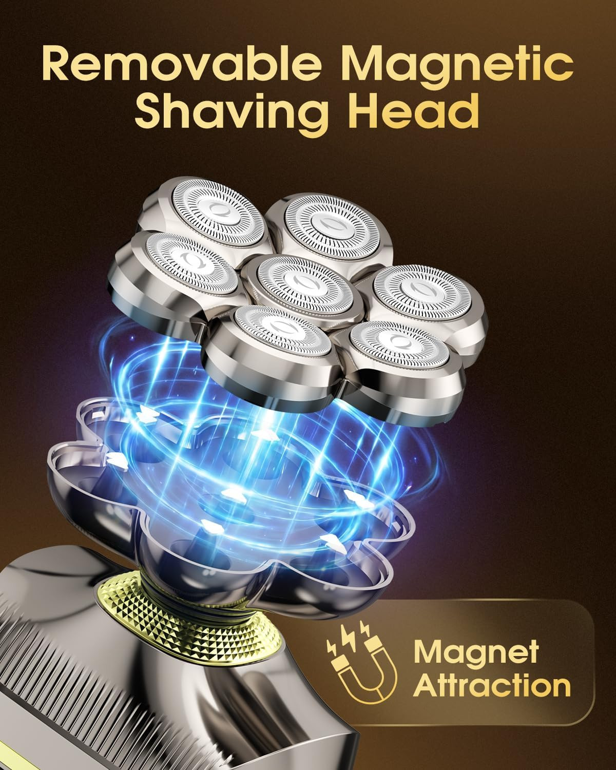 7D Head Shavers for Bald Men, Close & Smooth Electric Razor for Head & Face, IPX