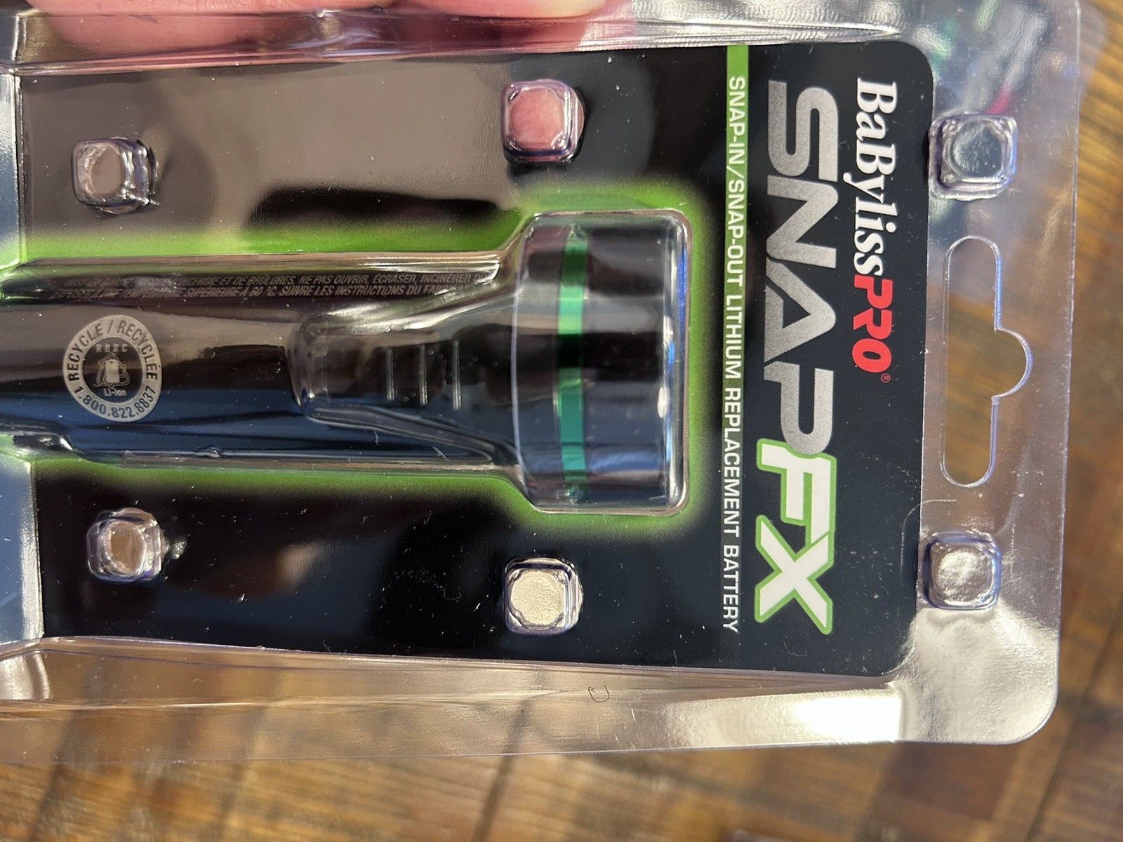 BaBylissPRO SNAPFX FX797 Lithium Replacement Battery Pack Black/Green LED