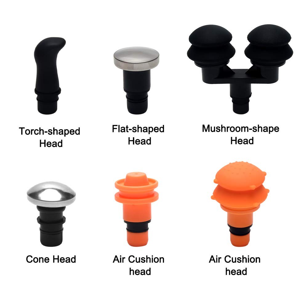 9Pcs Replaceable Massage Heads – Deep Tissue Muscle Attachments and Accessori…