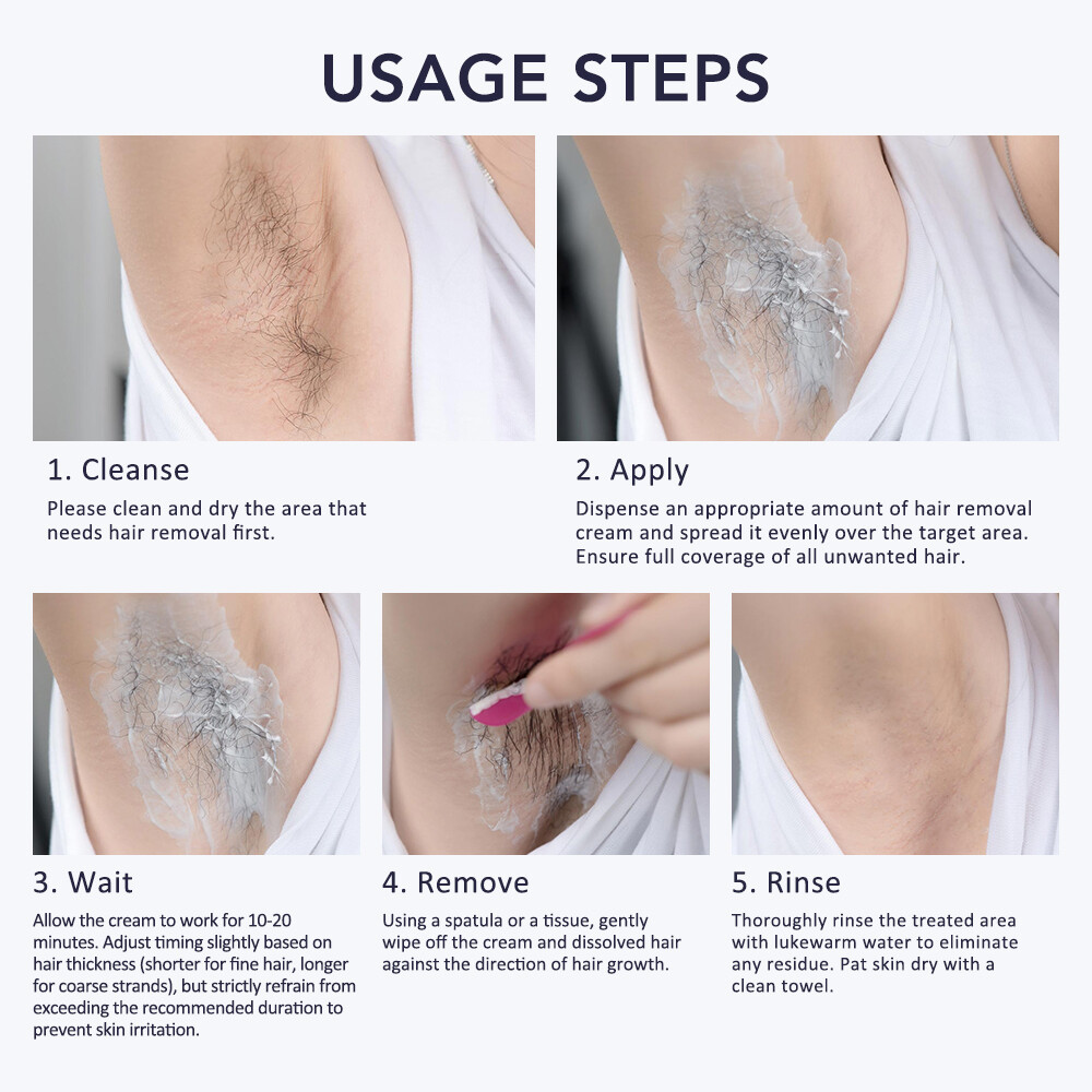 2~1Pcs Permanent Hair Removal Cream Painless Stop Hair Growth Inhibitor Remover