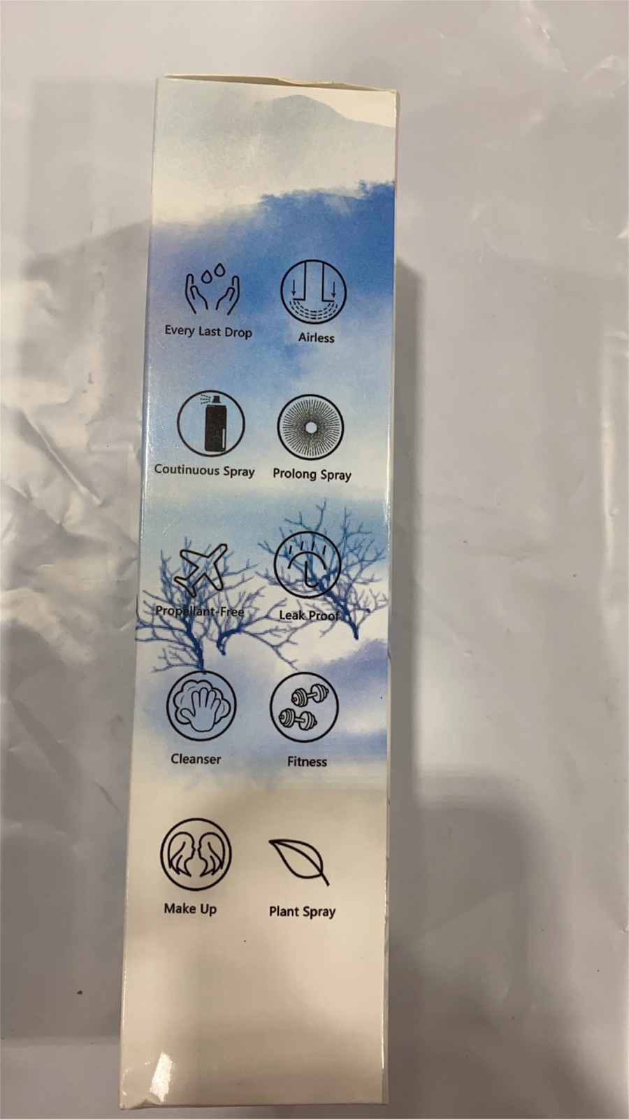 Spray Bottle Blue Plastic for Salon Garden Cleaning