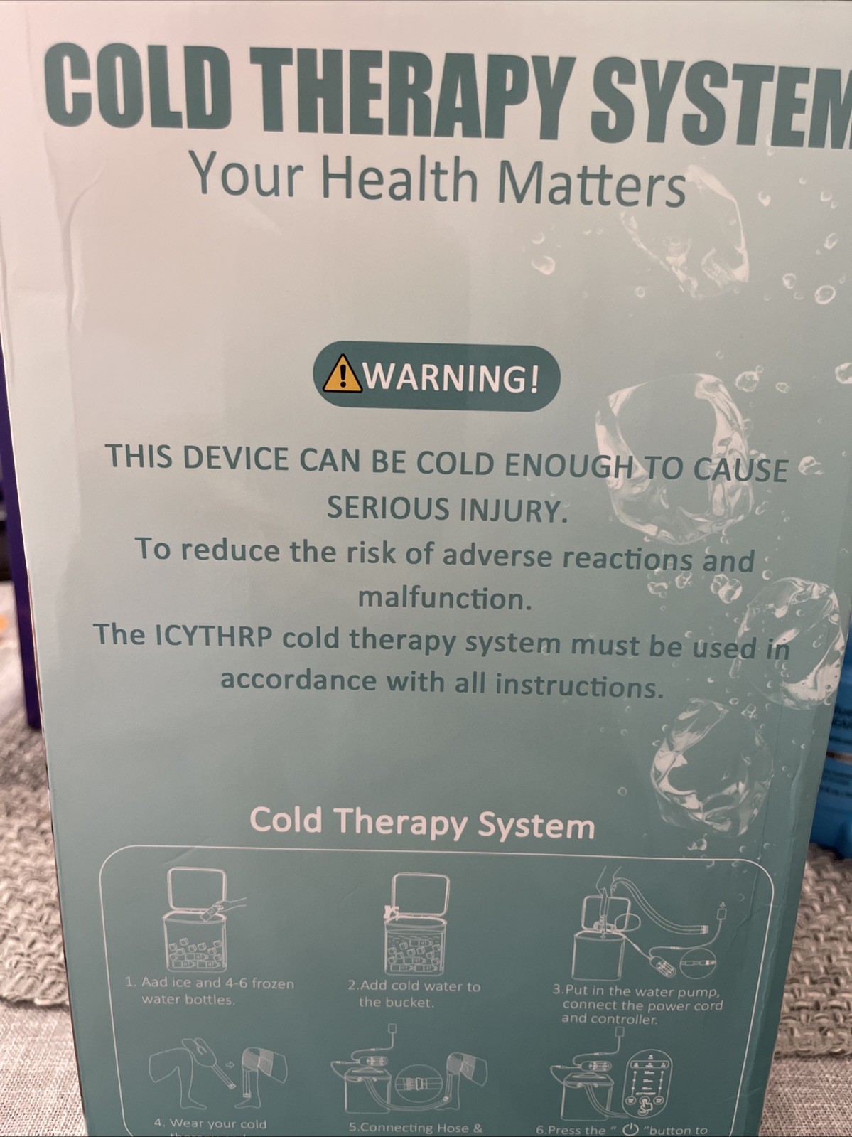 Cold Therapy Machine For Pain, with Programmable Timer, Portable Ice Machine
