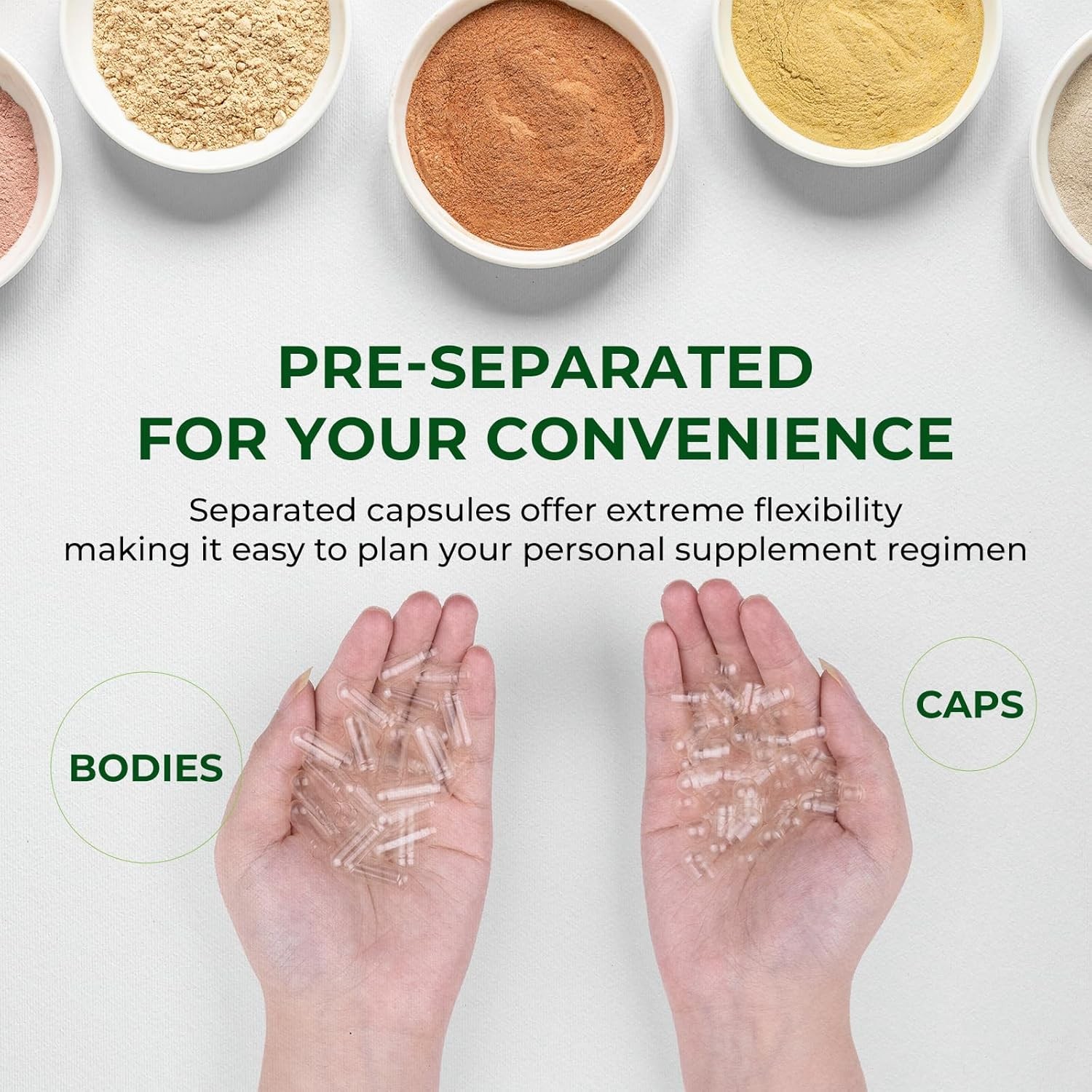 Size 00 Clear Empty Vegan Capsules Vegetarian Veggie Capsules Pills Caps HPMC