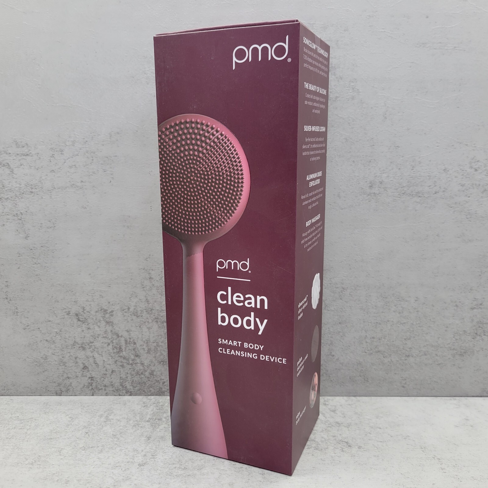 PMD Clean Body Smart Body Cleansing Device with Silicone Brush – Berry NEW™