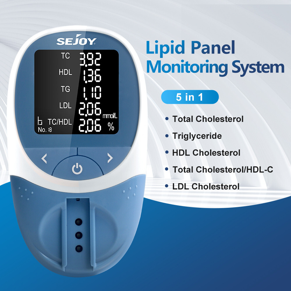5 in 1 Optics Blood Lipid Analyzer Multifunction Cholesterol Triester Strips
