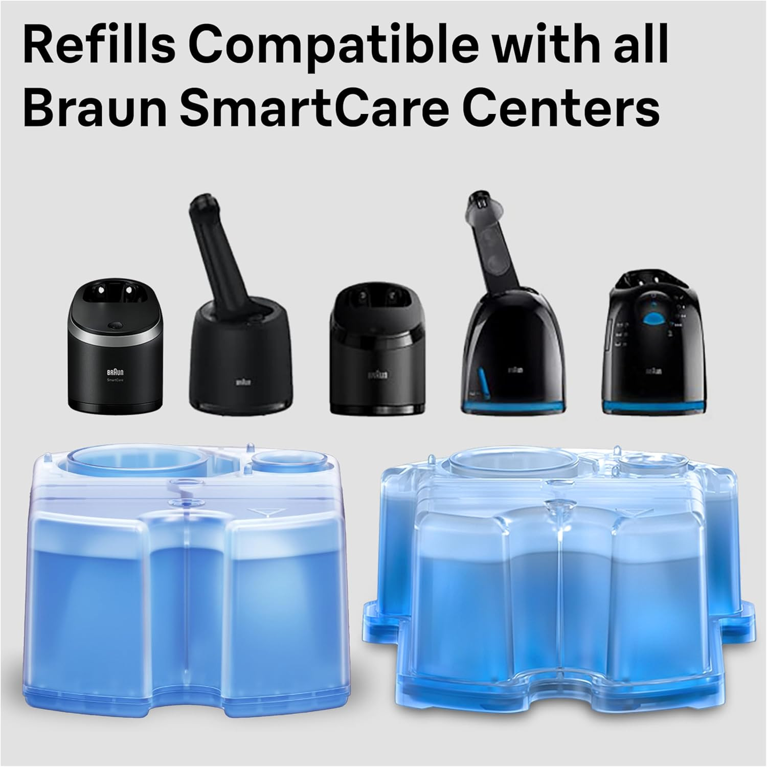 Clean & Renew Refill Cartridges CCR, Replacement Shaver Cleaner Liquid