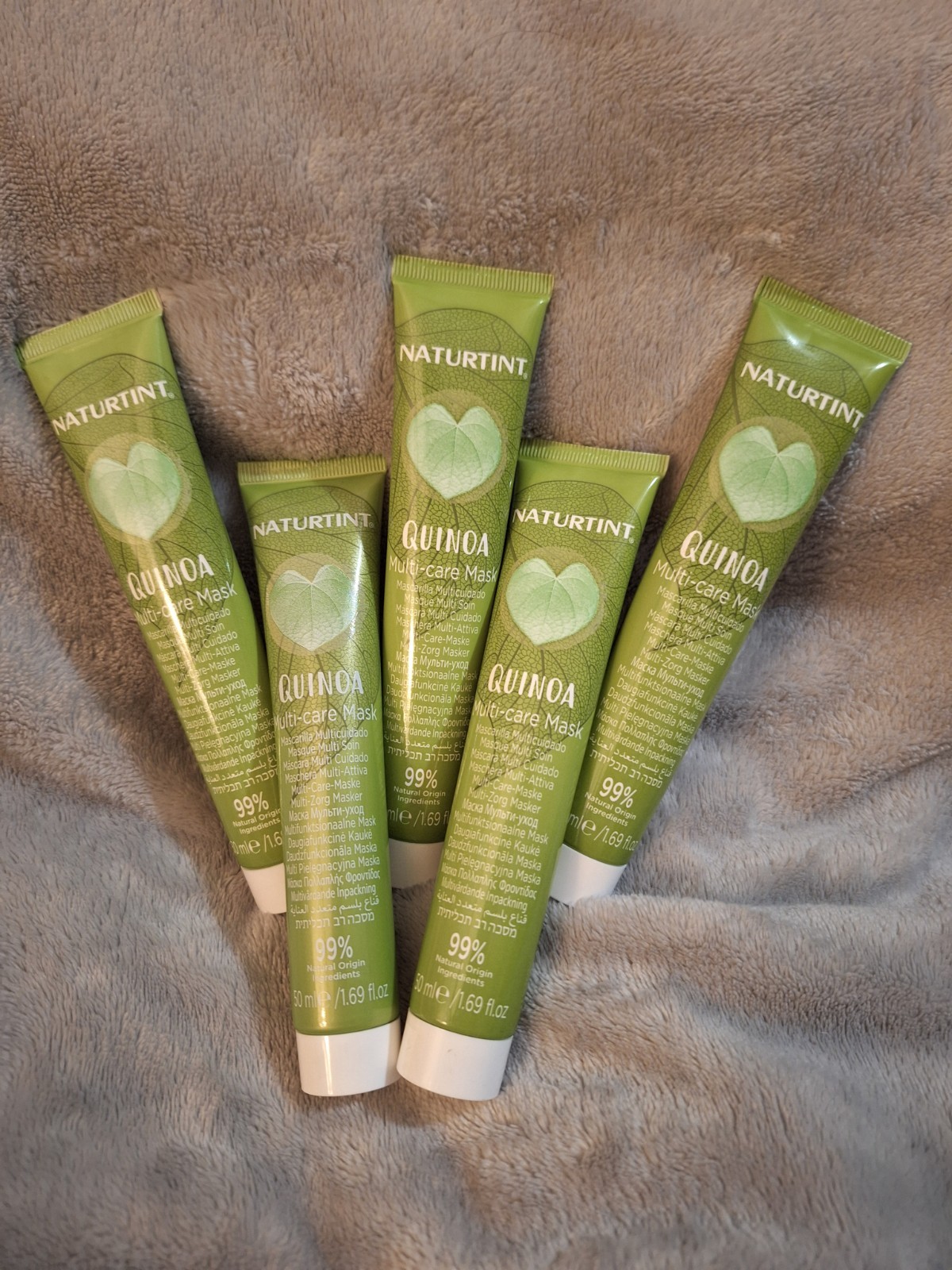 NEW 5 tubes (lot 4 of 4) NATURTINT Natural Quinoa Multi-Care Mask 1.69 oz each