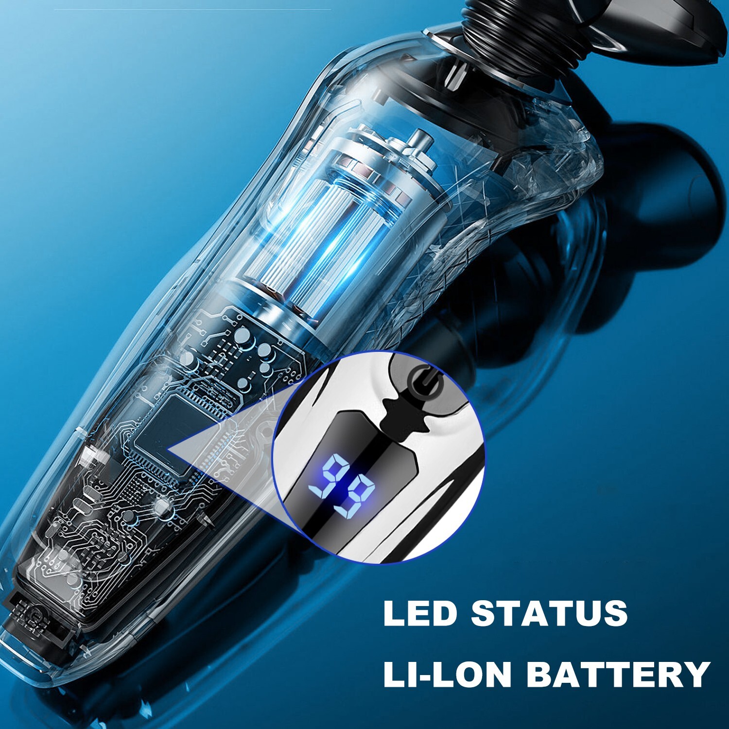 Face Clean Shave – Rechargeable USB, Cordless Electric Shaver Razor for Men