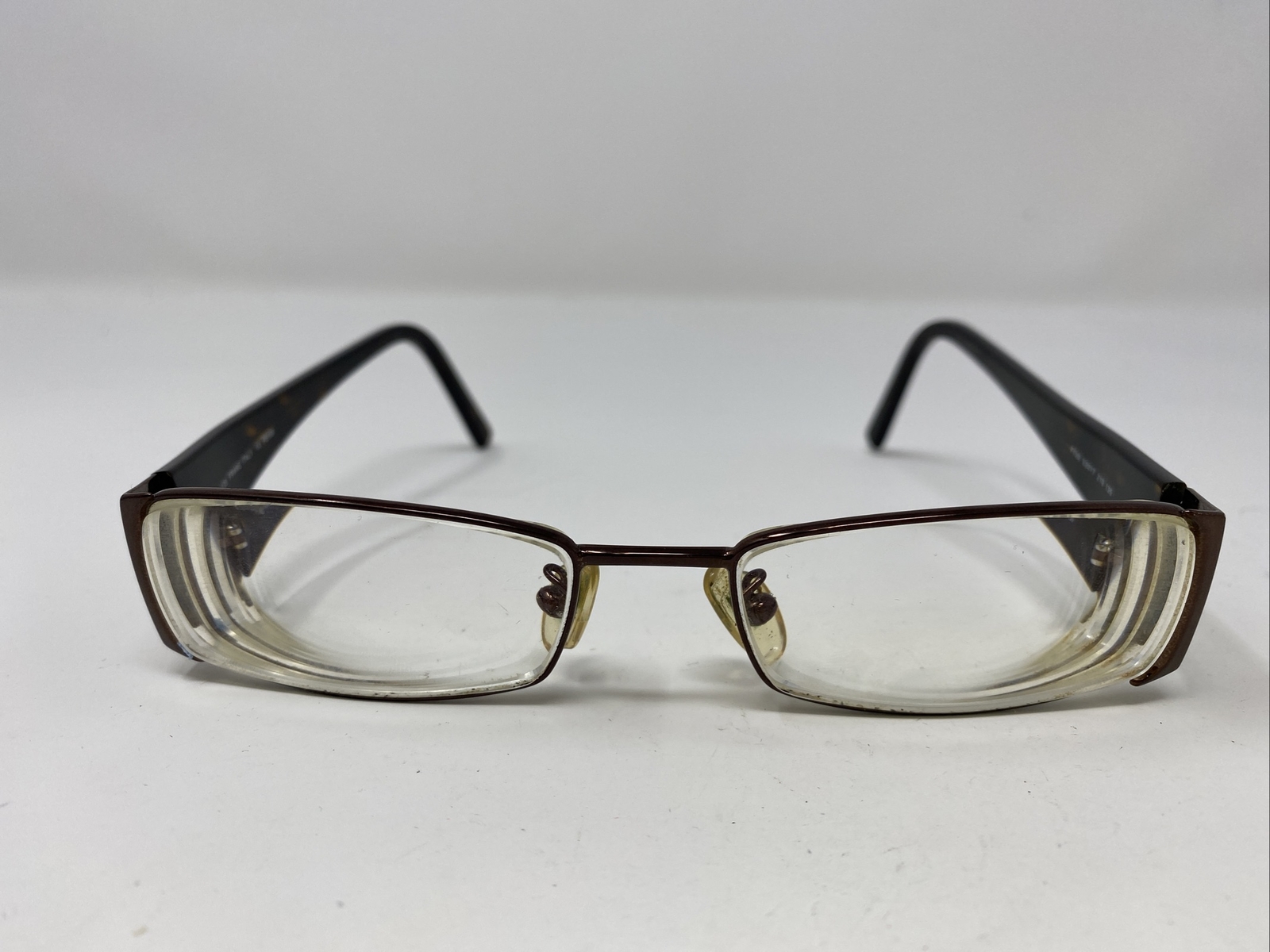 Fendi Eyeglasses Frame Italy F700 210 53-17-135 Brown Full Rim Metal UW95