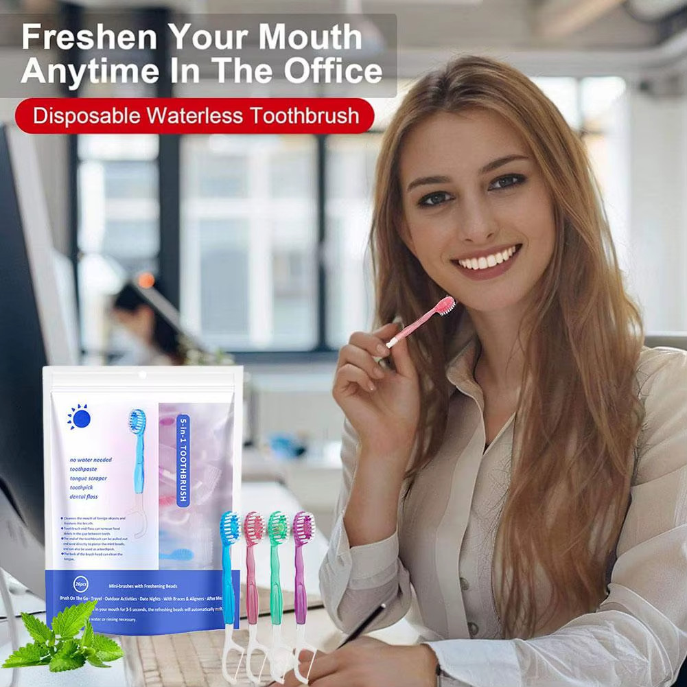 Disposable Toothbrush Exploded Beads Adults Cleaning Toothbrush Portable Travel