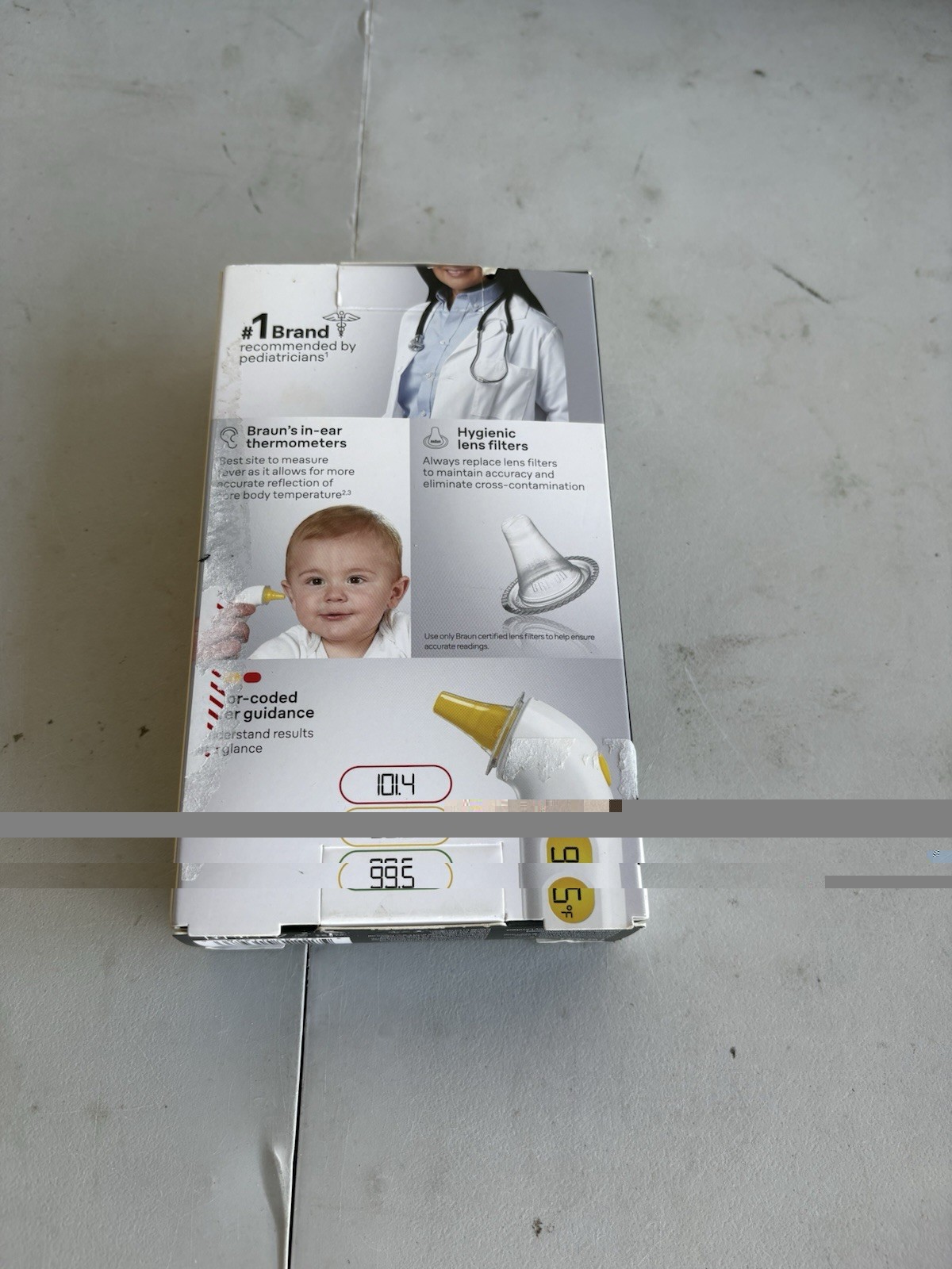 Braun IRT3515 ThermoScan 4 ~ Digital Ear Thermometer ~ Color Coded Guide