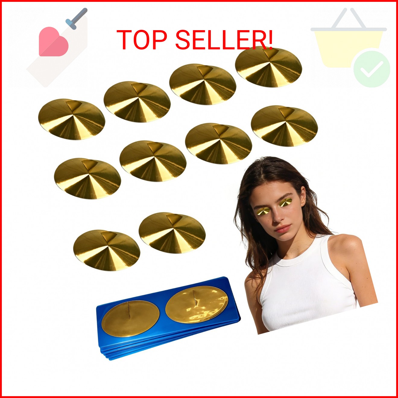 Iiglunatic Tanning Eye Protection – Crystal-Clear Disposable Cones for Tanning B