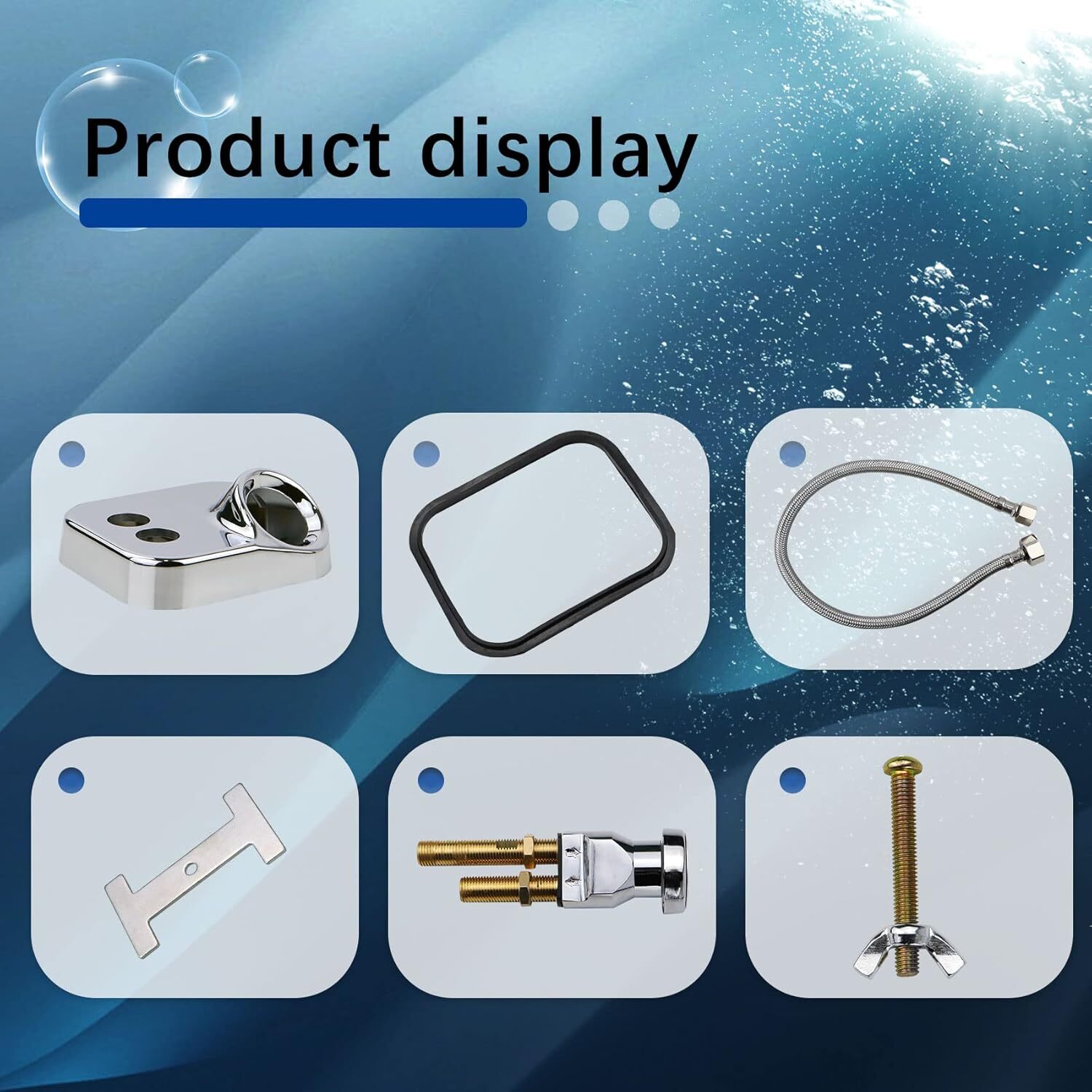 Salon Shampoo Bowl Faucet Vacuum Breaker Kit Shampoo Bowl Hose and Sprayer Parts