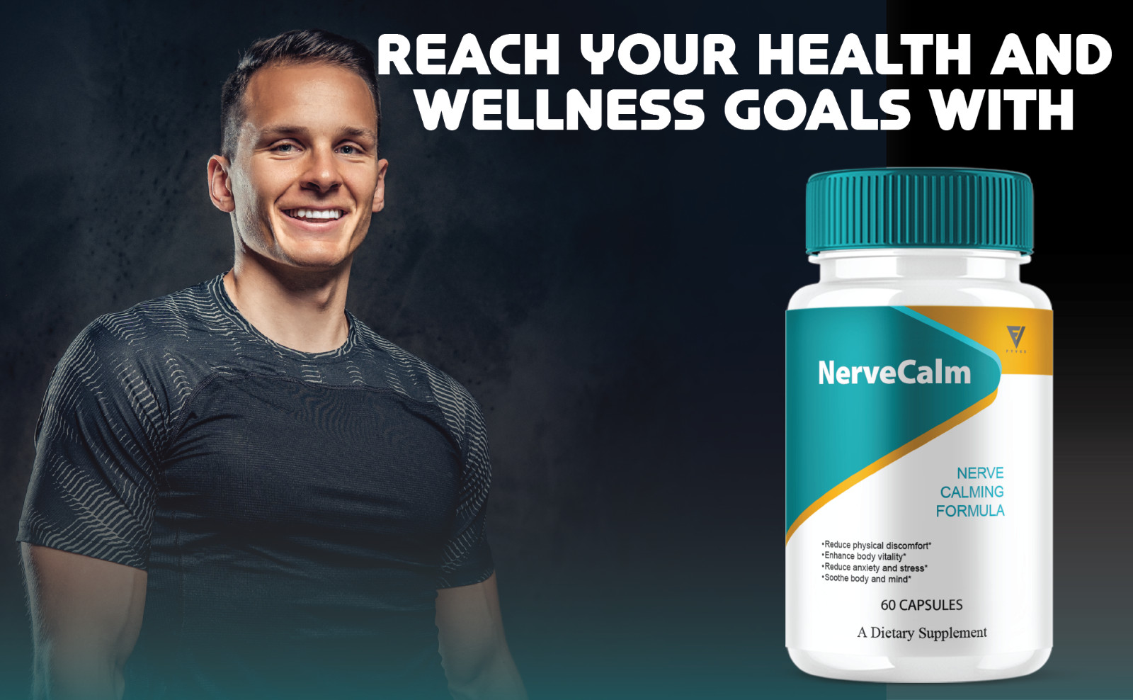 (3 Pack) Nerve Calm Advanced Formula, NerveCalm Max Strength (180 Capsules)