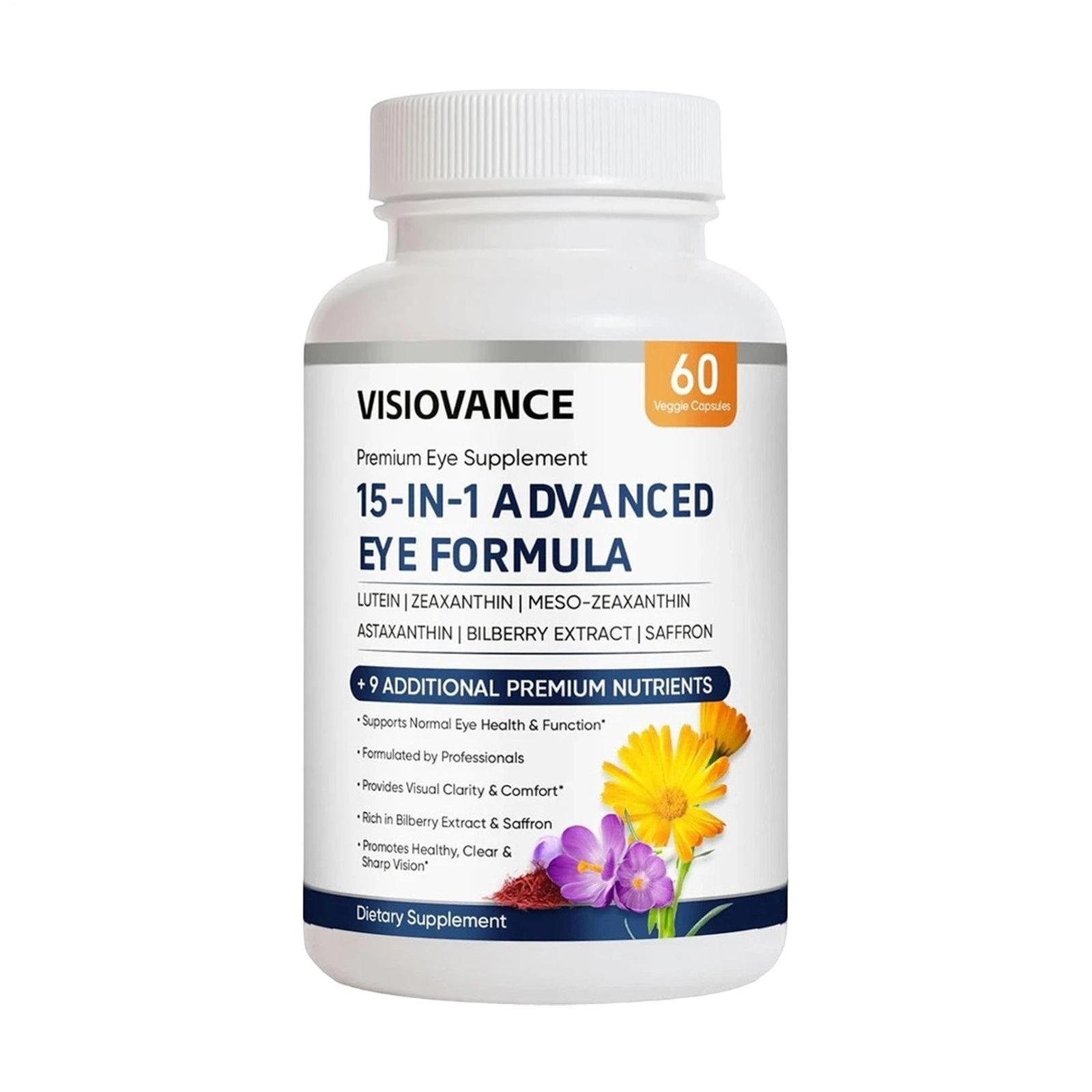VisioVance 15 in 1 Advanced Eye Formula – Neurobella Eye Formula 60 Capsules