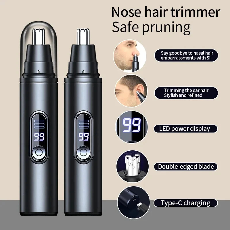 Mini Pocket Nose Hair Trimmer Portable Painless Ear And Eyebrow Clipper Waterpro