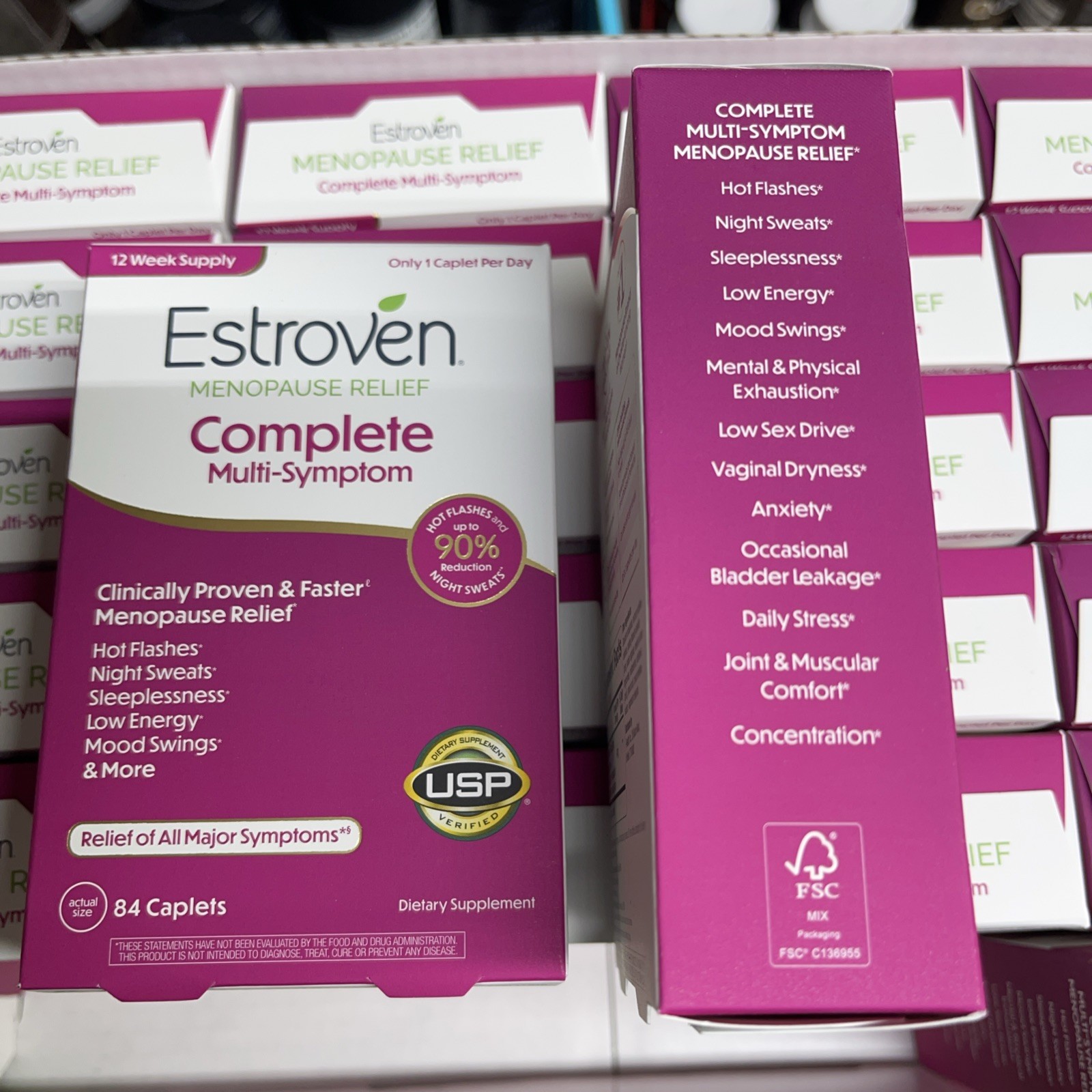 (2)Estroven Complete Multi-Symptom Menopause Relief, 84caps X 2 Pack Exp-09/2027
