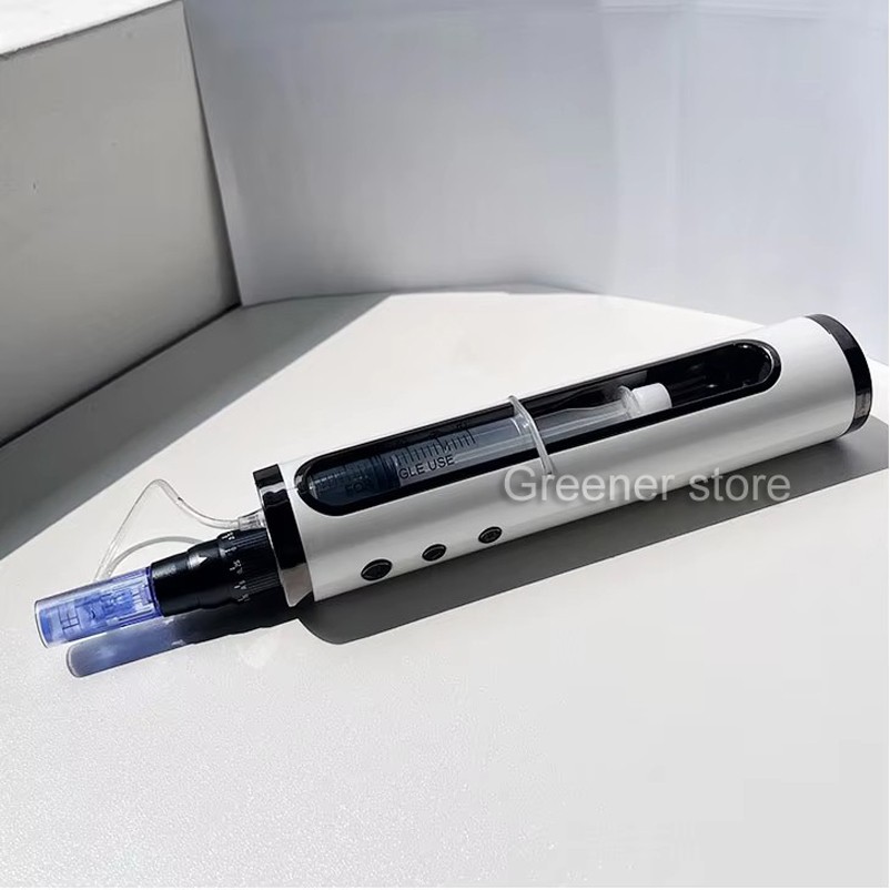 Micro Pen Mesotherapy & 10Pcs 5D Replacement Needle Cartridges Tips Face Care US