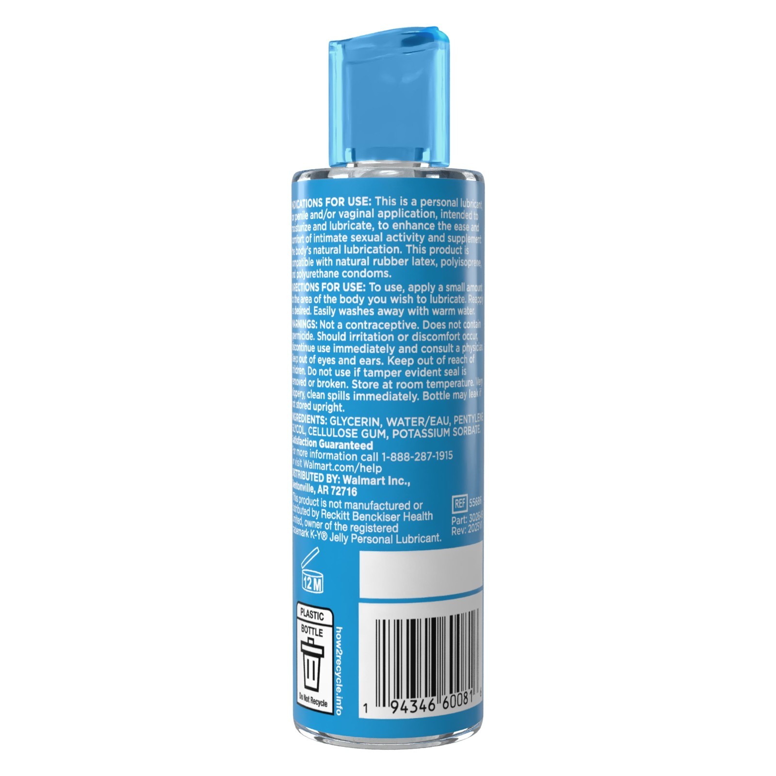 Equate Jelly Personal Lubricant, 4 Fl Oz, Compare to K-Y® Jelly Personal Lubrica