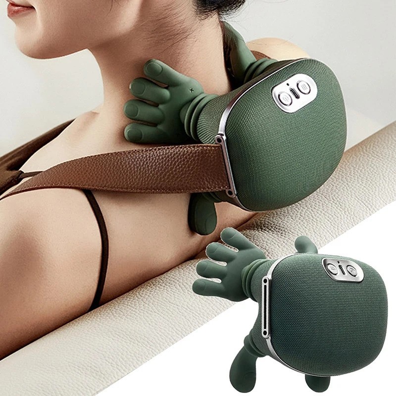 Bionic Neck Shoulder Massager 3 Level Kneading Shawl Cervical Waist Body Relief