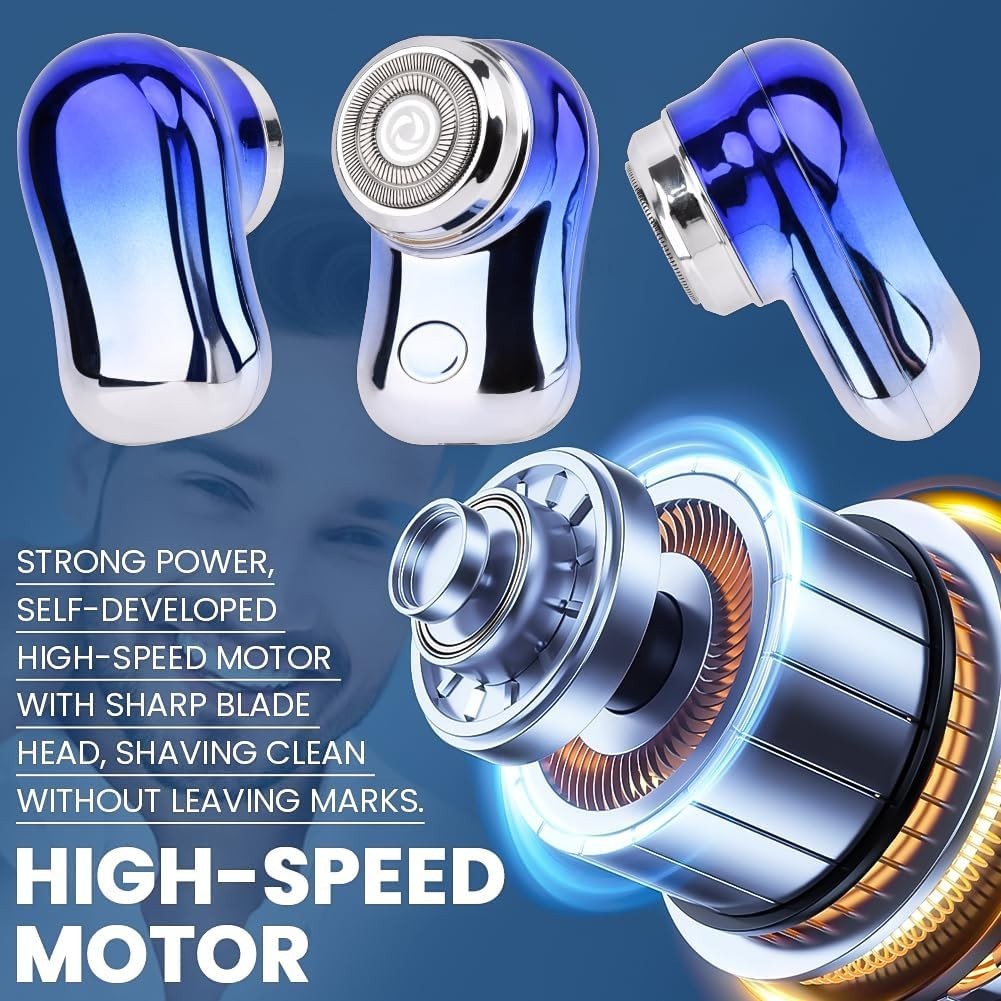 Mini Portable Electric Shaver Cordless Rechargeable Wet Dry Rotary Razor LCD Dis