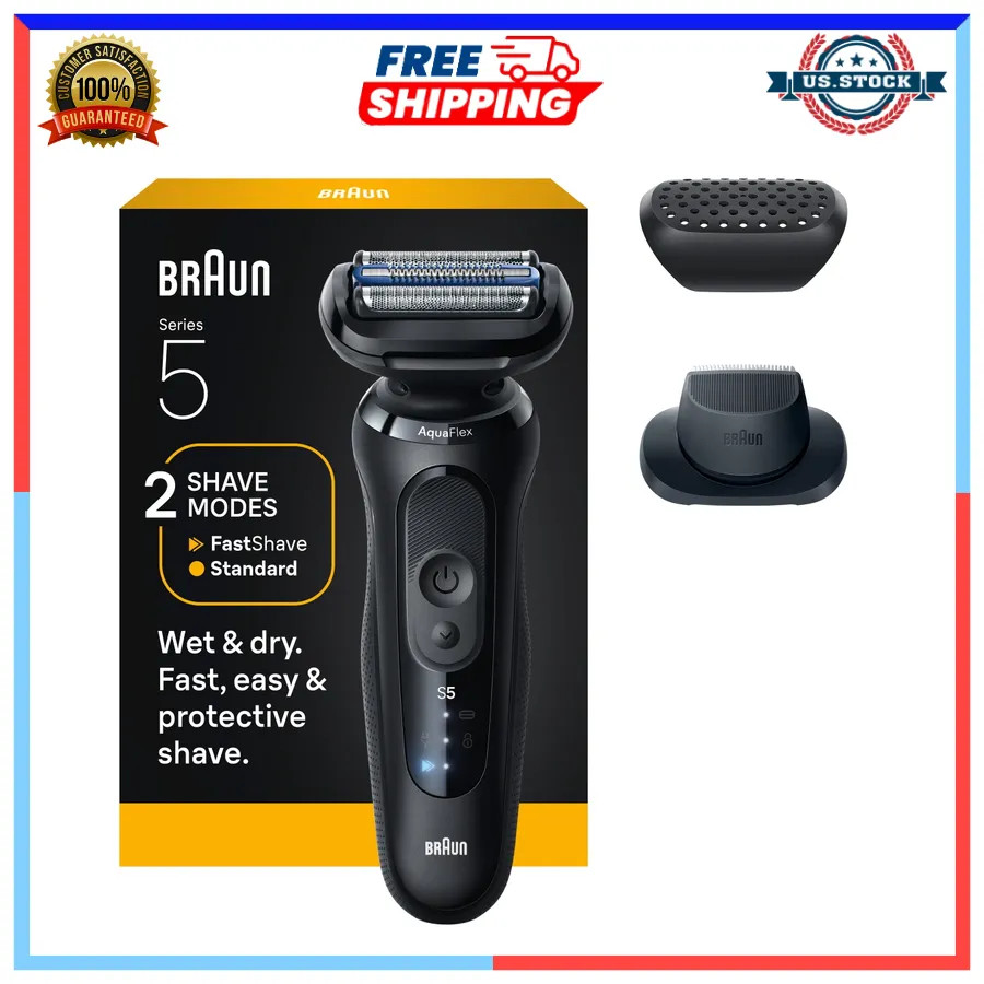 Braun Series 5 Electric Shaver for Men with Beard Trimmer 5118s