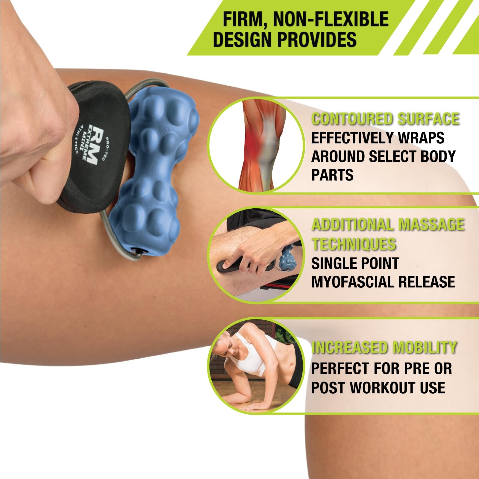 Pro-Tec Athletics Rm Extreme Mini Roller Portable Roller Deep Tissue Massage