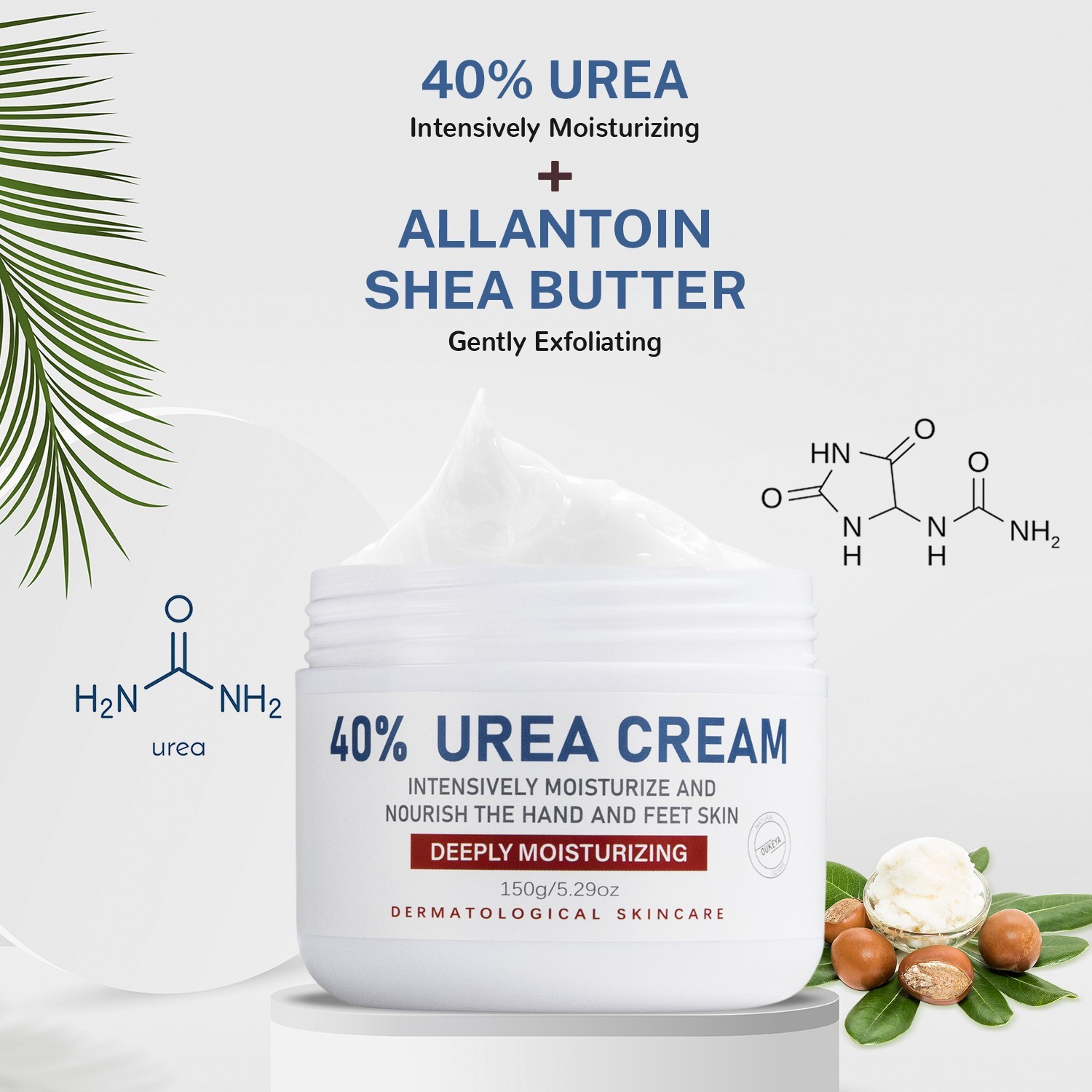 OUKEYA Urea Cream 40% For Cracked Feet & Hands Moisturizer Repair Cream
