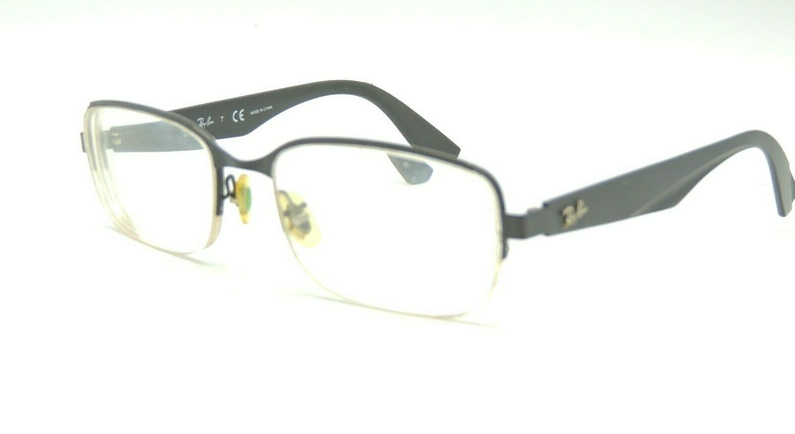 Ray Ban 6311 2503 Black Half Rim Eyeglass Frames 52 18 140