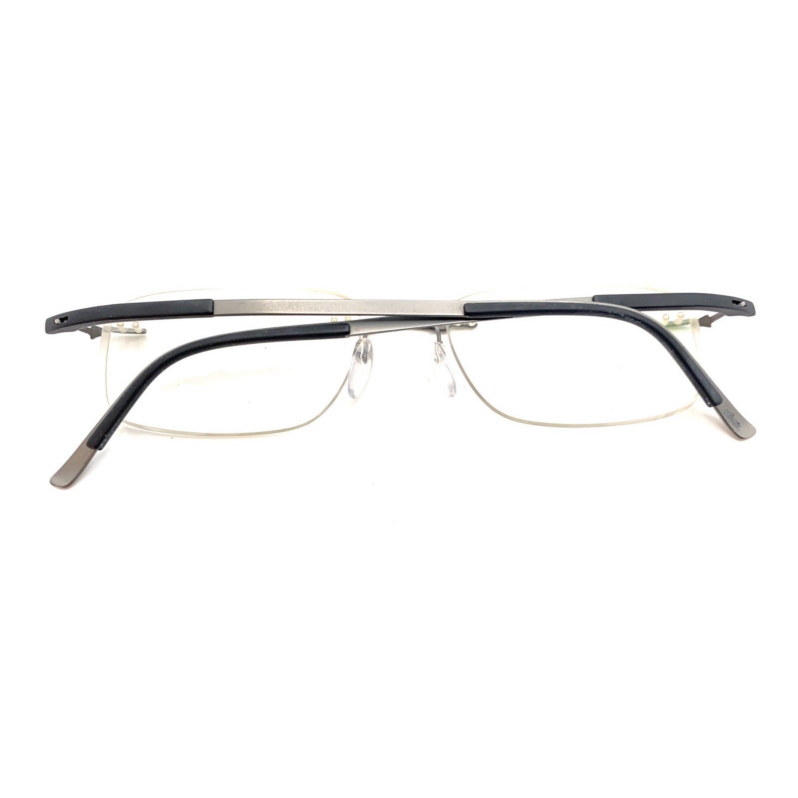 Silhouette 5409 60 6063 Titanium Gray Black Rimless Eyeglasses Frames 53-19 150