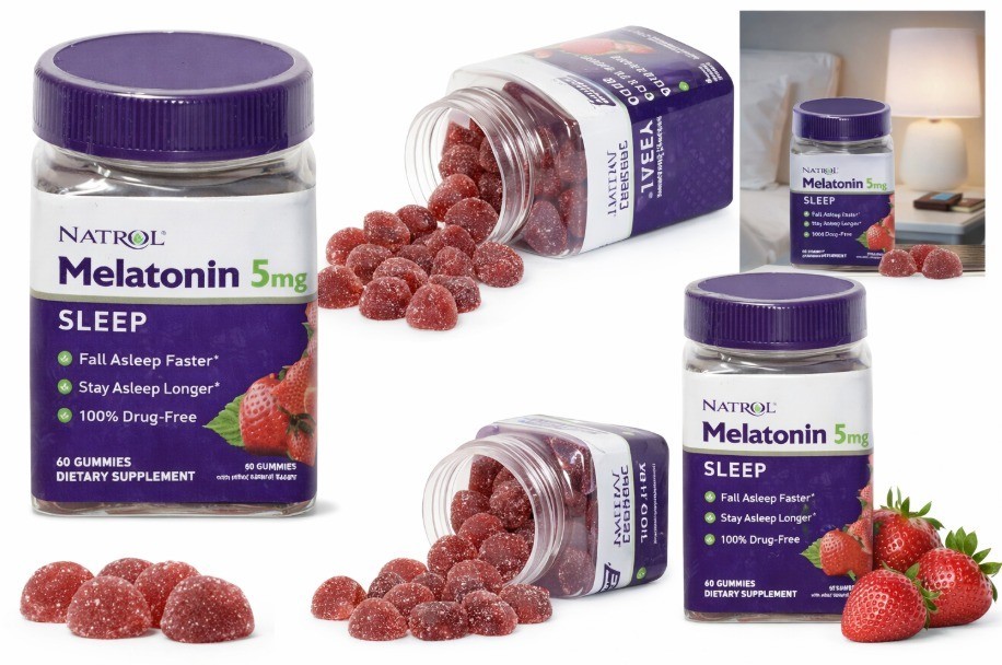 3 Pack Natrol Sleep Support Melatonin 5mg Gummies – 60ct Strawberry EXP 07/26