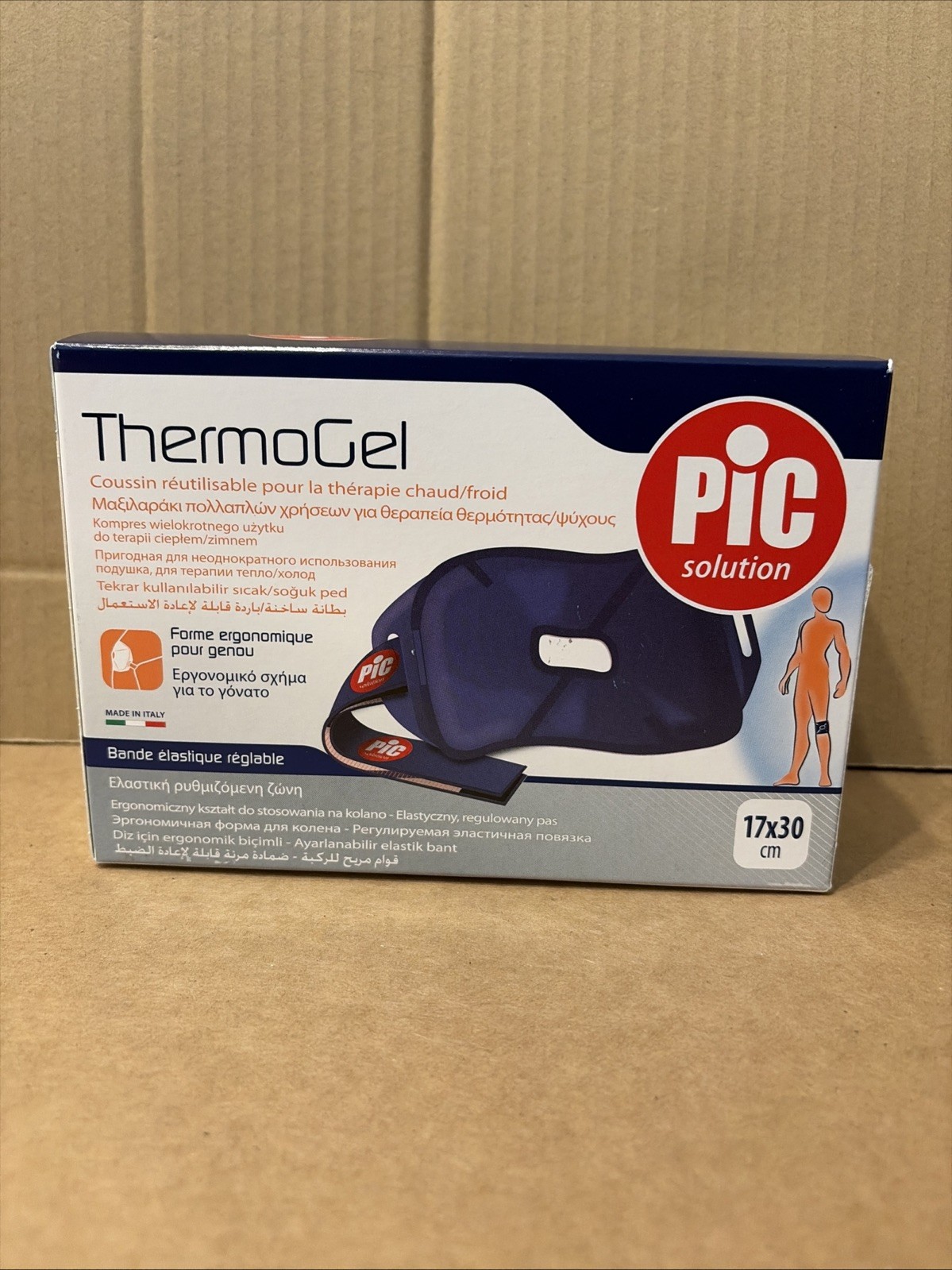 Thermogel 17x30cm Knee Shape Hot/Cold Therapy PIC
