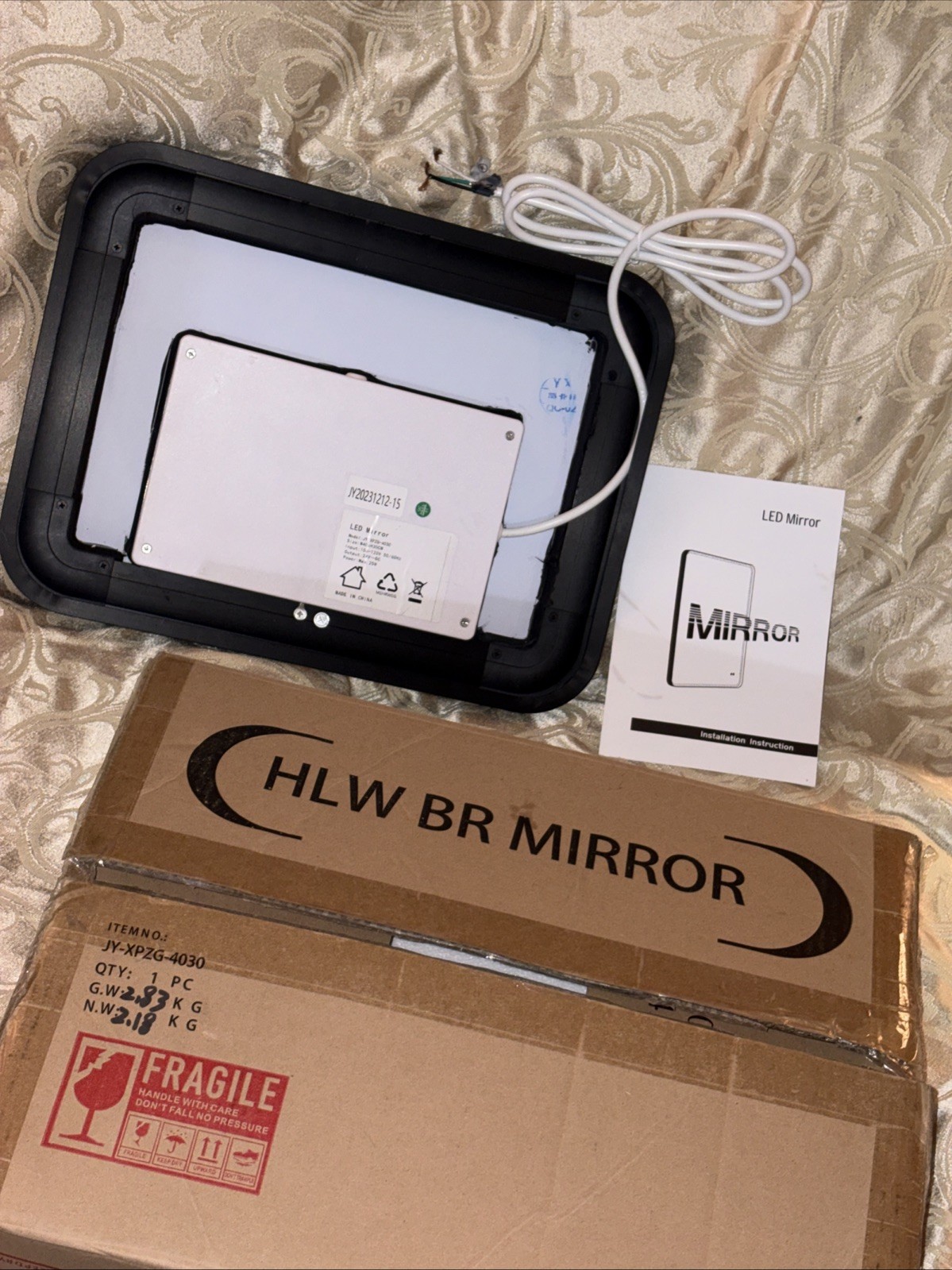 Hollywood Vanity Smart Mirror with Lights, Lighted Makeup Mirror 40 x 30 cm
