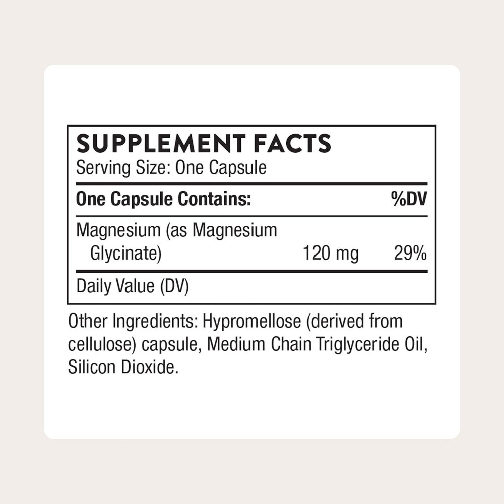 THORNE Magnesium Glycinate supplement Supports Restful Sleep,Muscle Relaxation