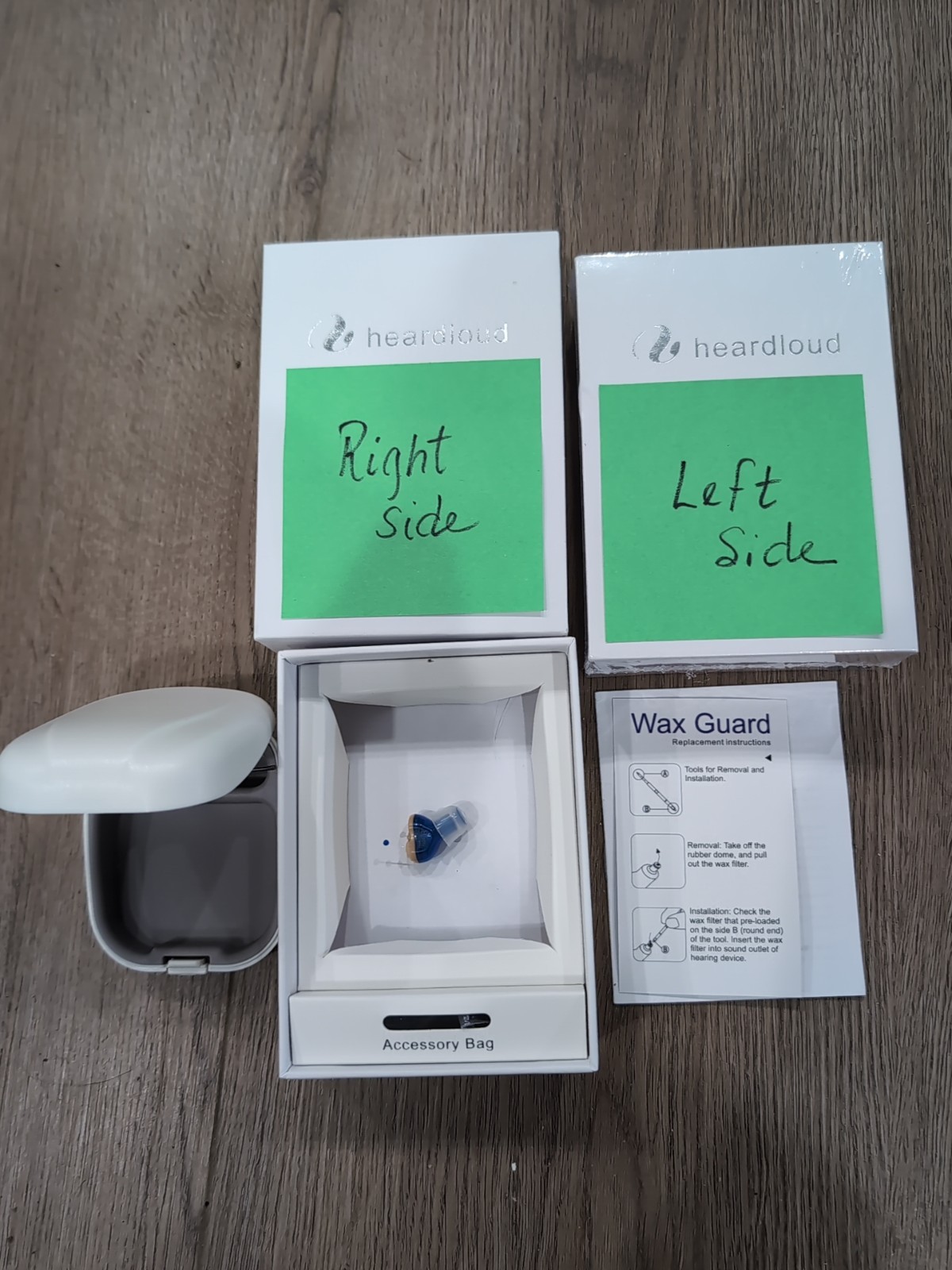 Heardloud Left & Right Ear Hearing Aides Clear Nature Simple Hear Enjoy Life
