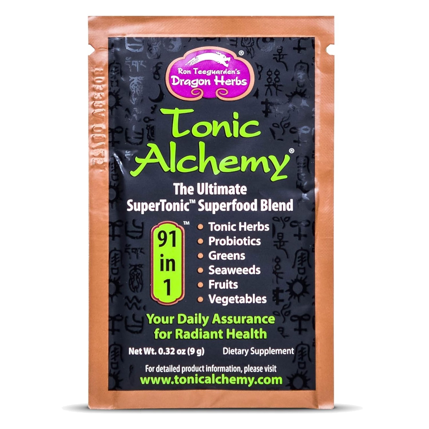 Delicious Peach-Flavored Superfood Greens Powder – 91 All-Natural Ingredients