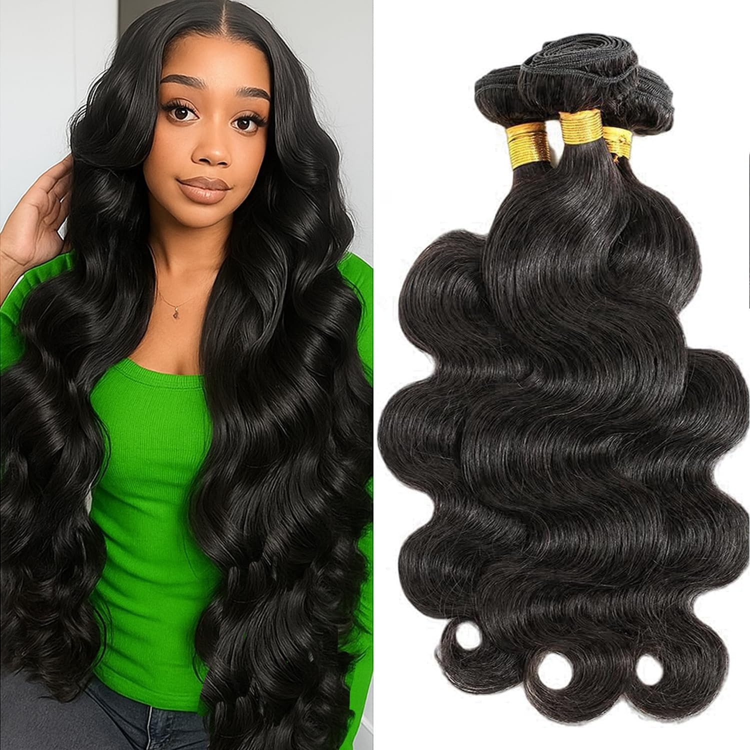 Elegant Body Wave Hair Bundles – 3 Pack, 18, 20, 22 Inch for Glamorous Looks