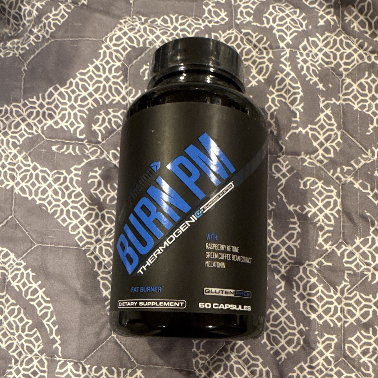 Burn PM Weight Loss Supplement 60 Capsules Gluten-Free w/ Melatonin & RK