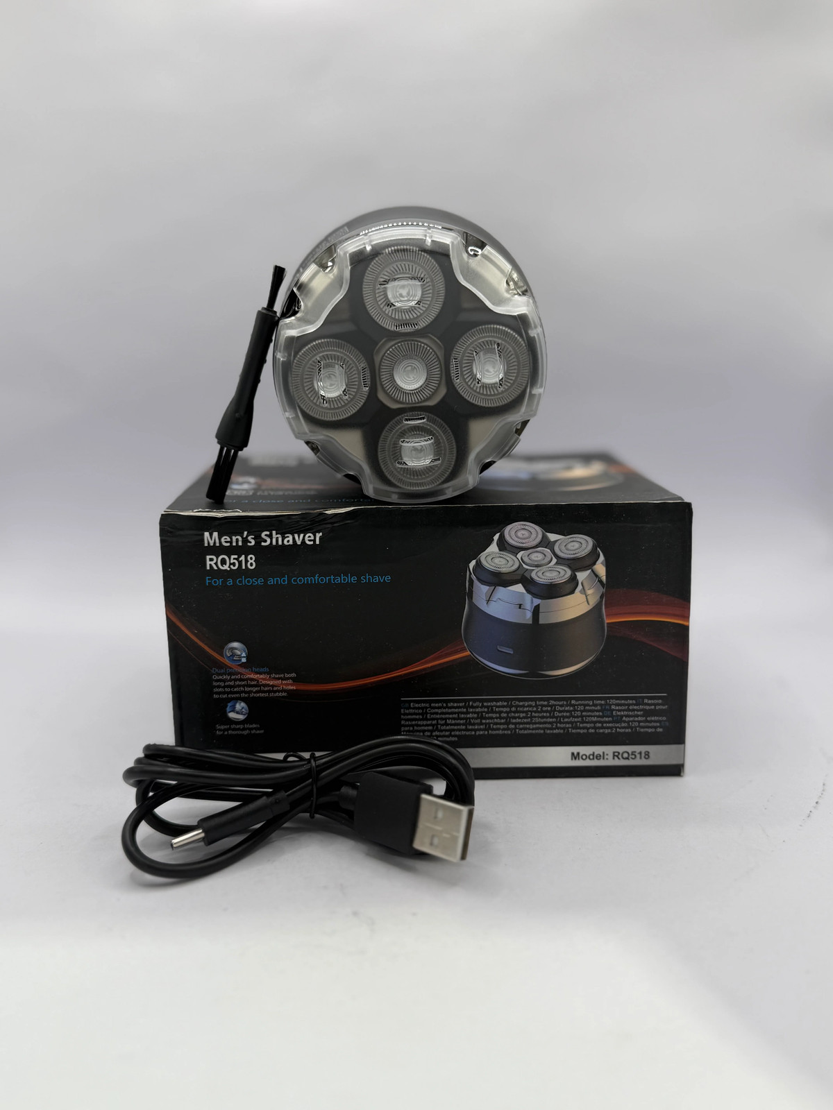 Men s Bald Head Magnetic Electric Shaver Wet/Dry Waterproof Cordless Trimmer
