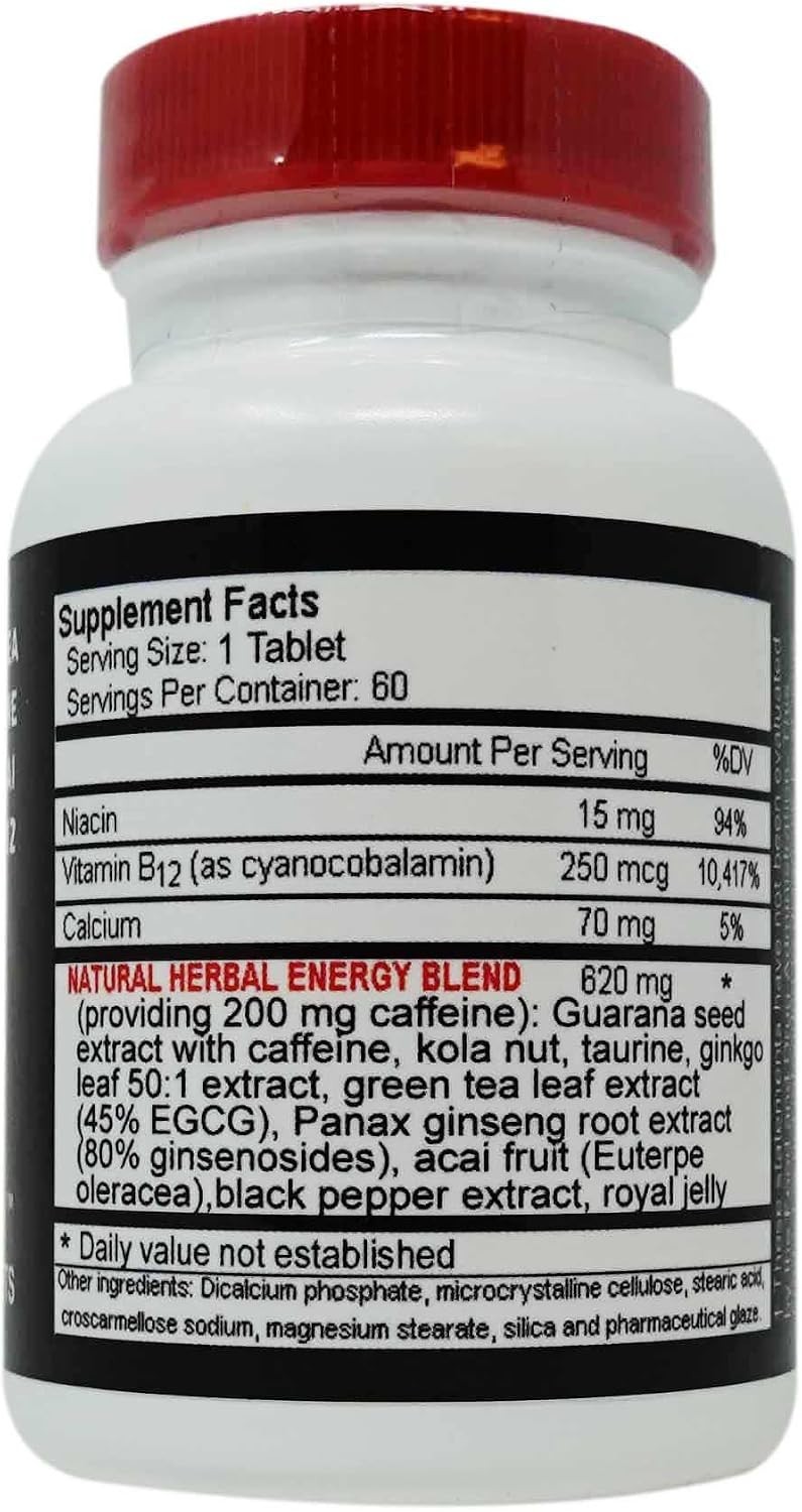 Energy Blaster Supplement – 120 Tablets, 2 Bottles