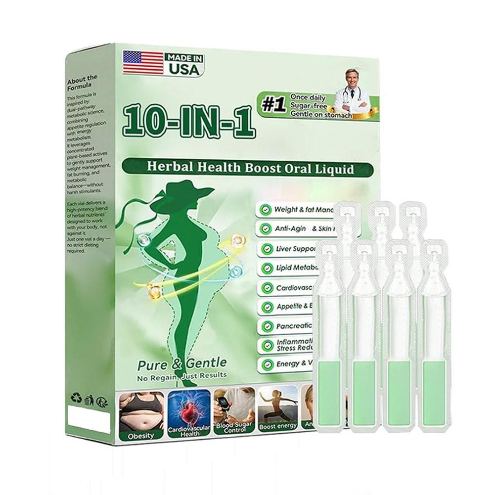 10-in-1 Enhance Health Herbal Oral Herbal Fluid,Advanced OralLiquid Health J8Y7