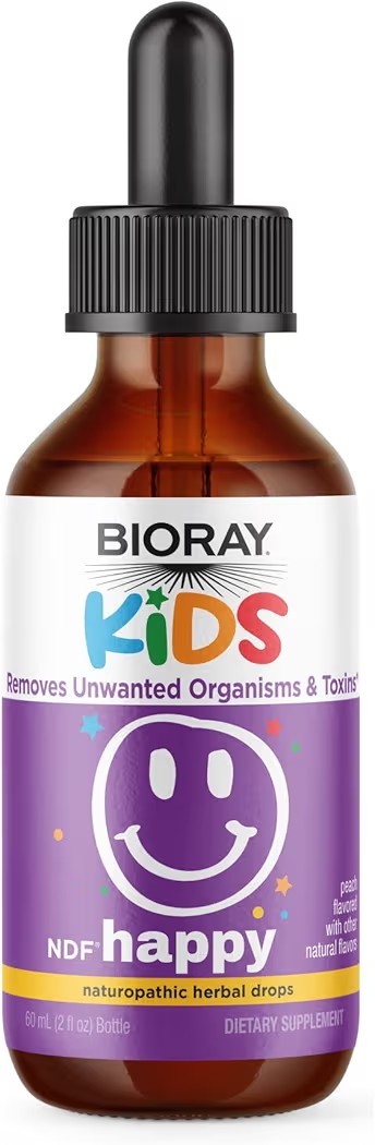 Bioray, Kids, NDF® Happy, Peach, 2 fl oz (59 ml)