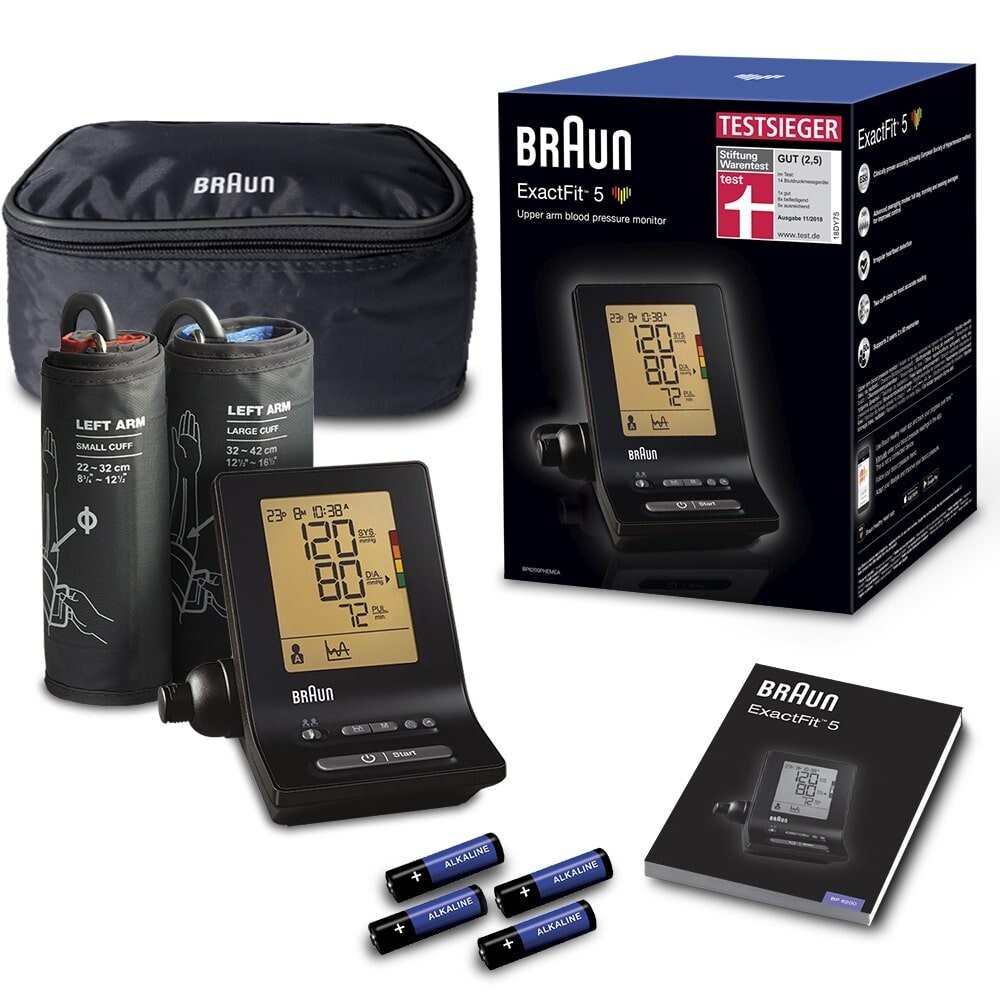 BRAUN BP6200 Exactfit Upper Arm Blood Pressure Monitor BP New!