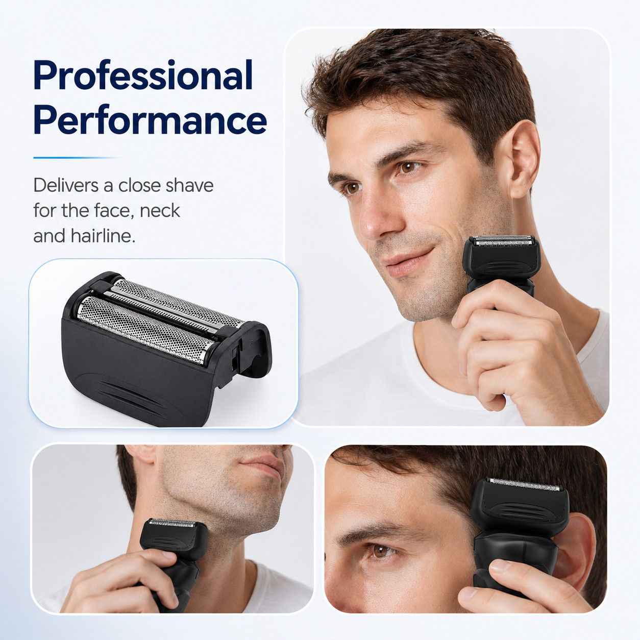 Replacement Foil Head for Remington PF7400 PF7500 PF7580 PF7600 Shaver Black 1Pc