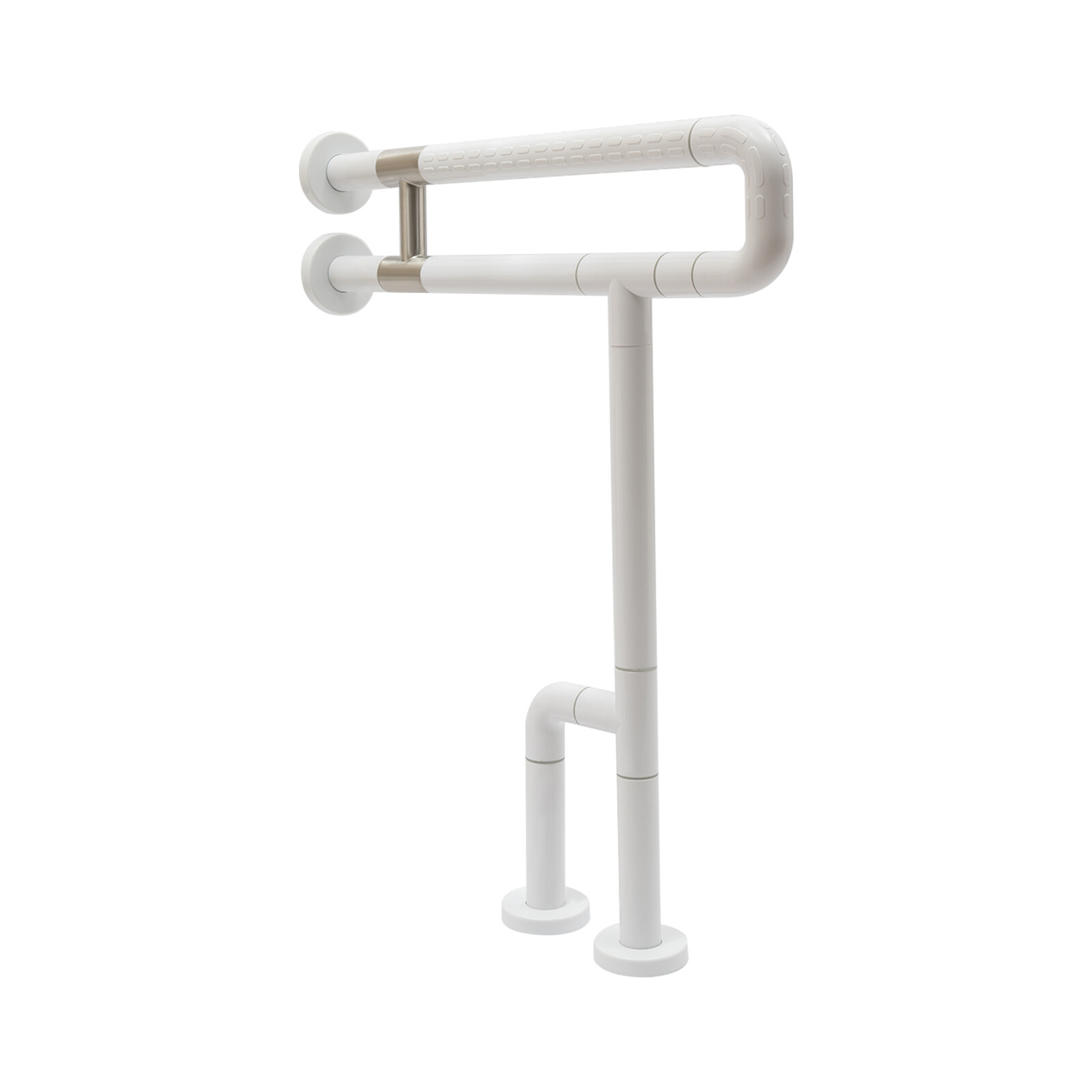 U-Shaped Toilet Grab Bar 60×70 cm SUS201 Stainless Steel ABS Grip 551lbs