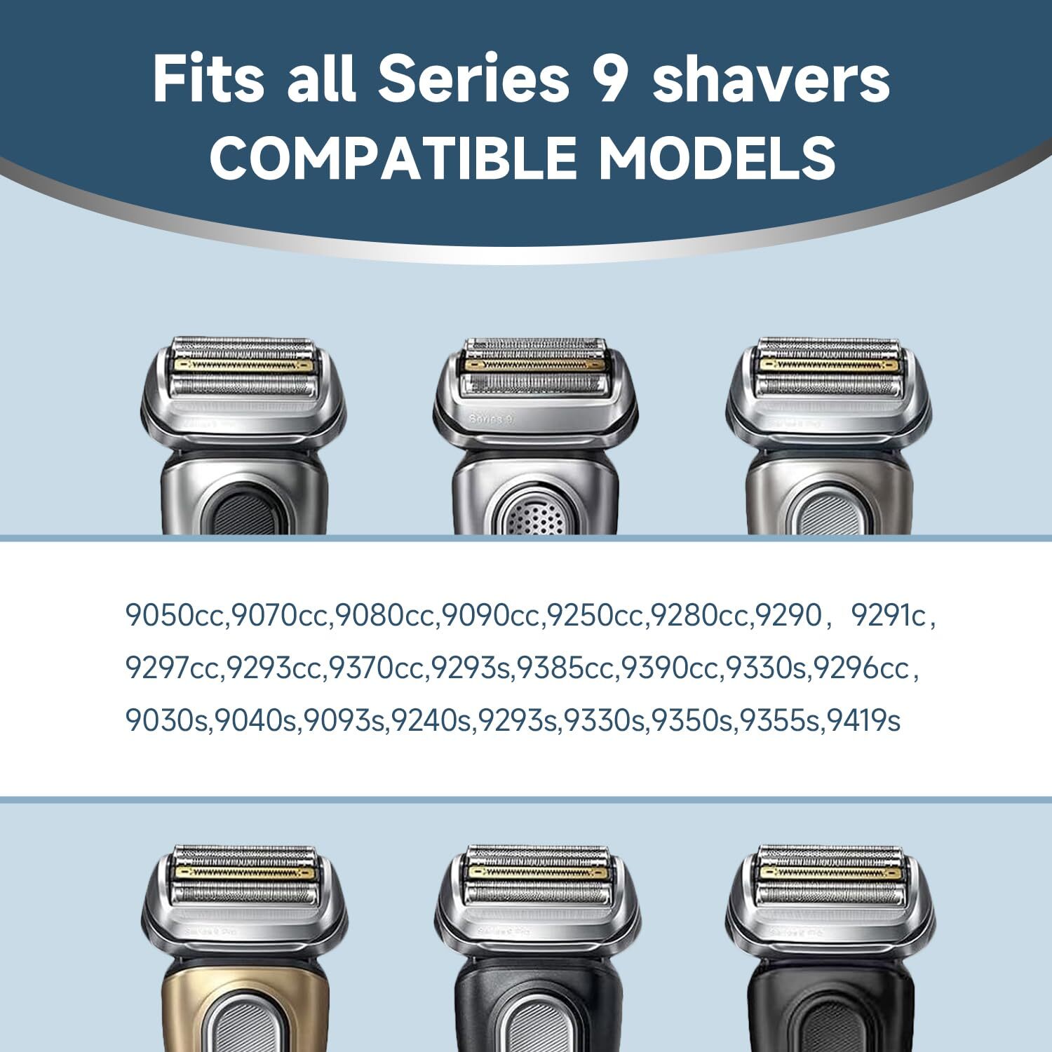 92S Replacement Shaver Foil 9385cc Cutter for Braun series 9 Razors 9376cc Head