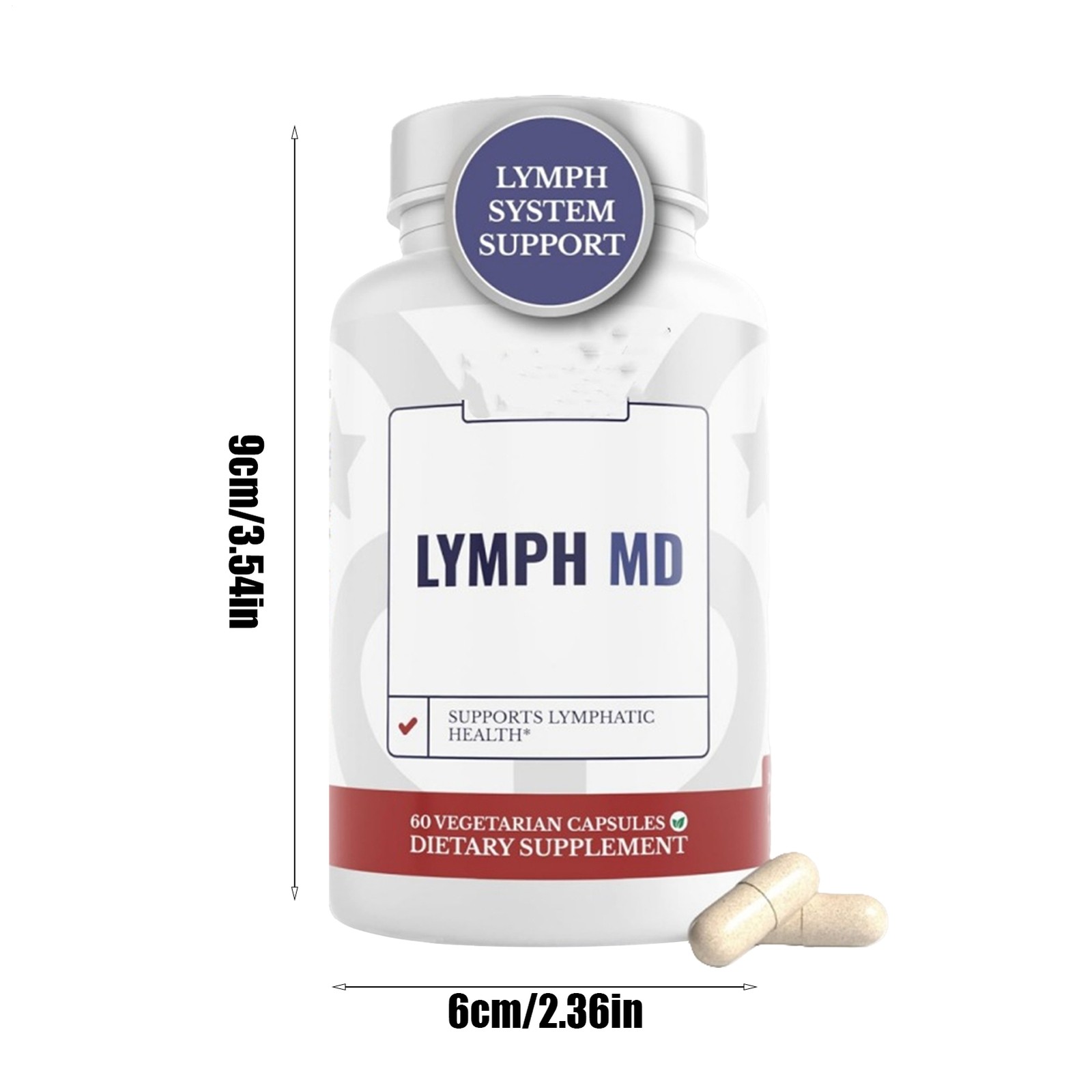 Lymph MD – Lymphatic System Supplement with 9 Botanicals. Men and Women – 60 cap